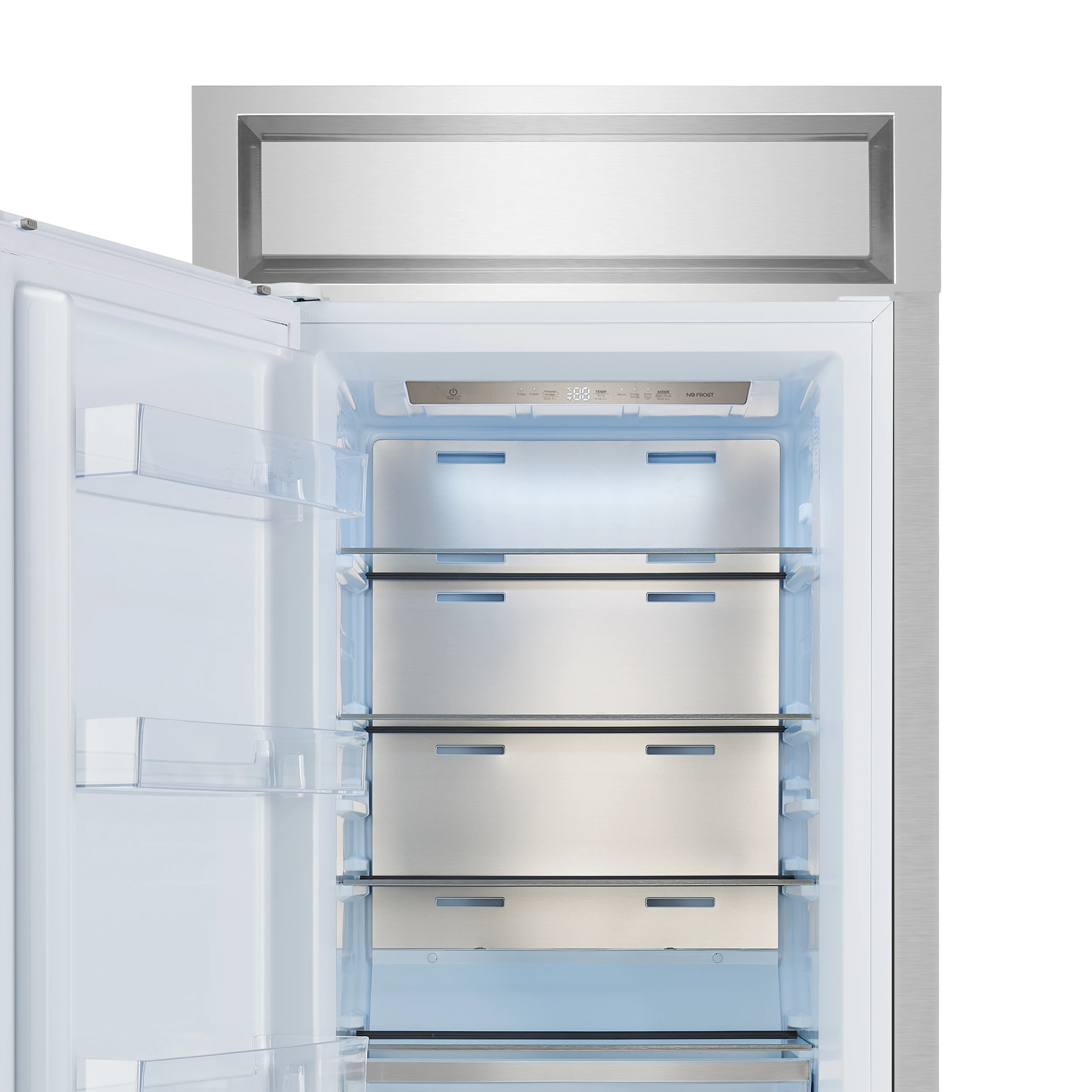 Maderno 28-Inch Built-In Convertible Refrigerator, 13.6 cu.ft, Left Swing, Decorative Grill, ENERGY STAR Certified FFFFD172232LMGWHT