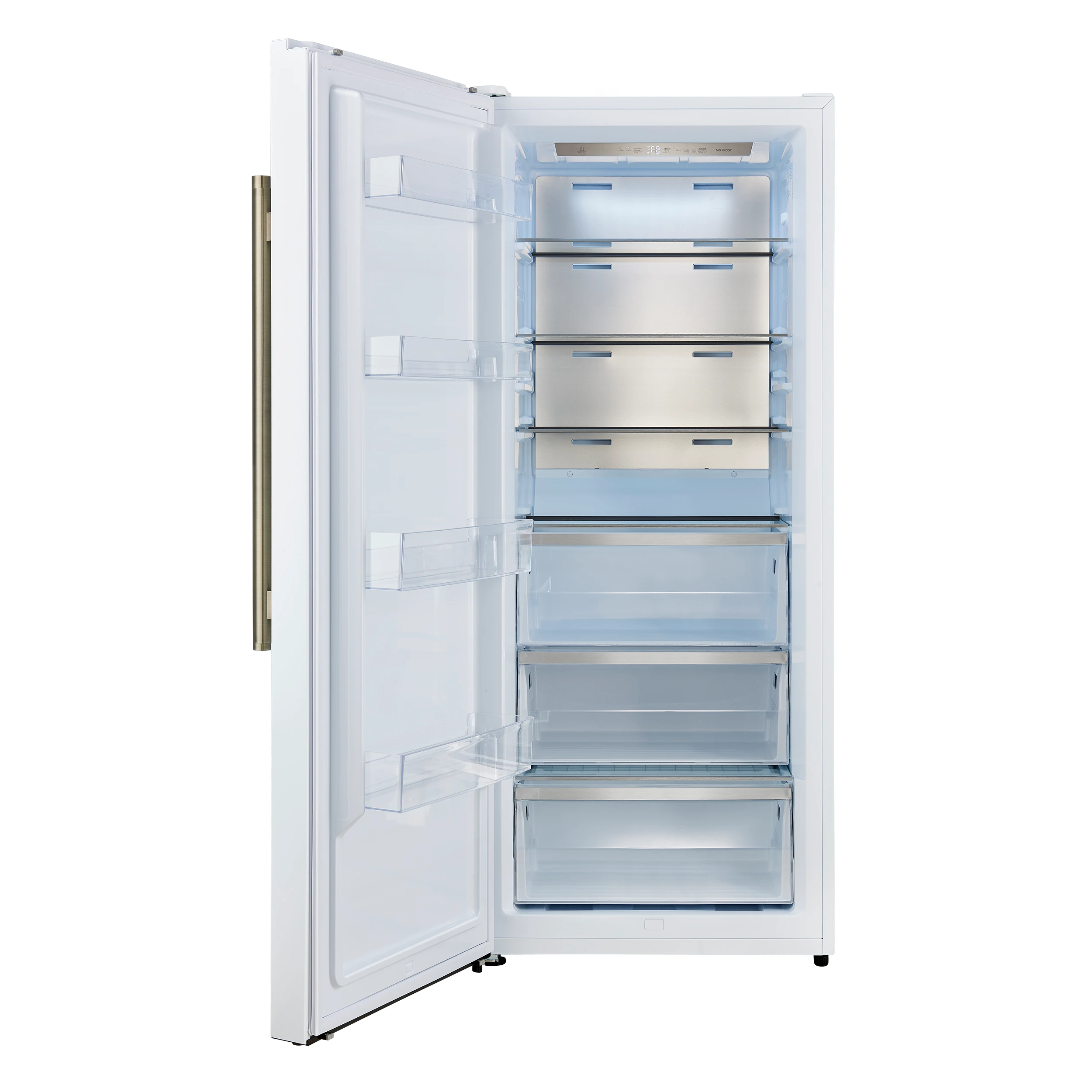 Maderno 28-Inch Built-In Convertible Refrigerator, 13.6 cu.ft, Left Swing, Decorative Grill, ENERGY STAR Certified FFFFD172232LMGWHT