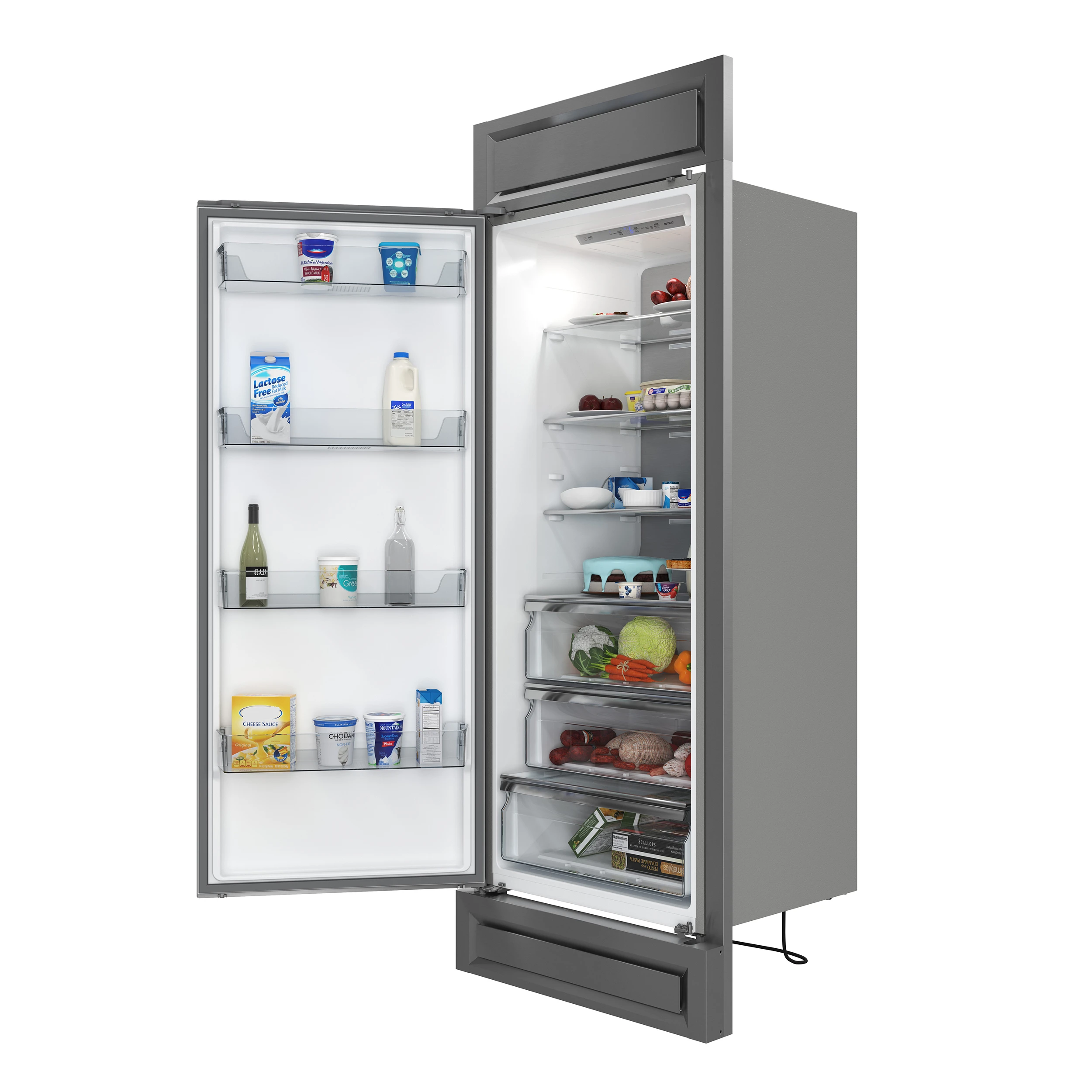 Maderno 28-Inch Built-In Convertible Refrigerator, 13.6 cu.ft, Left Swing, Decorative Grill, ENERGY STAR Certified FFFFD172232LS