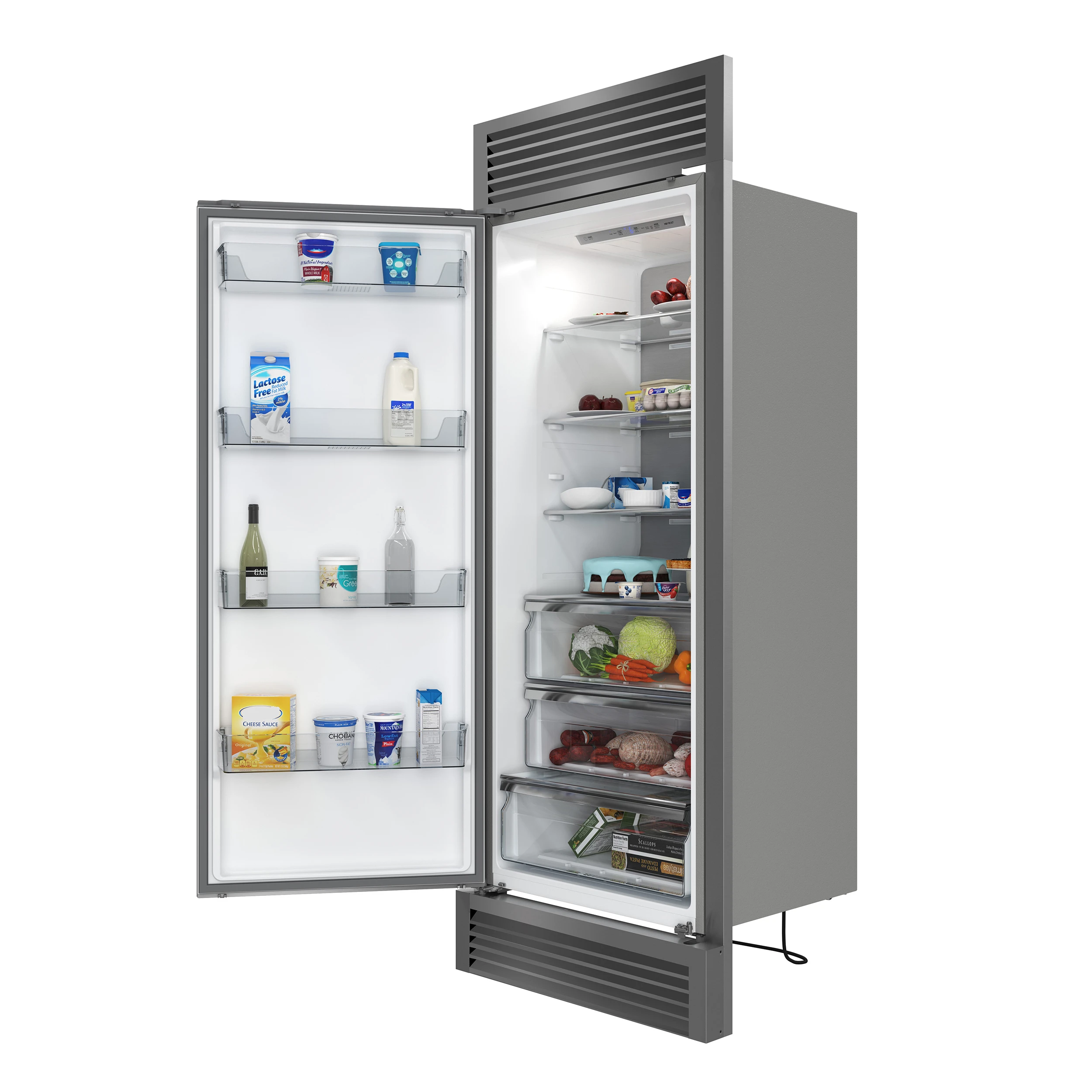 Maderno 28" Built-In Convertible Refrigerator, 13.6 cu.ft. Left Swing with Decorative Grill - 32" Wide FFFFD172232LSG