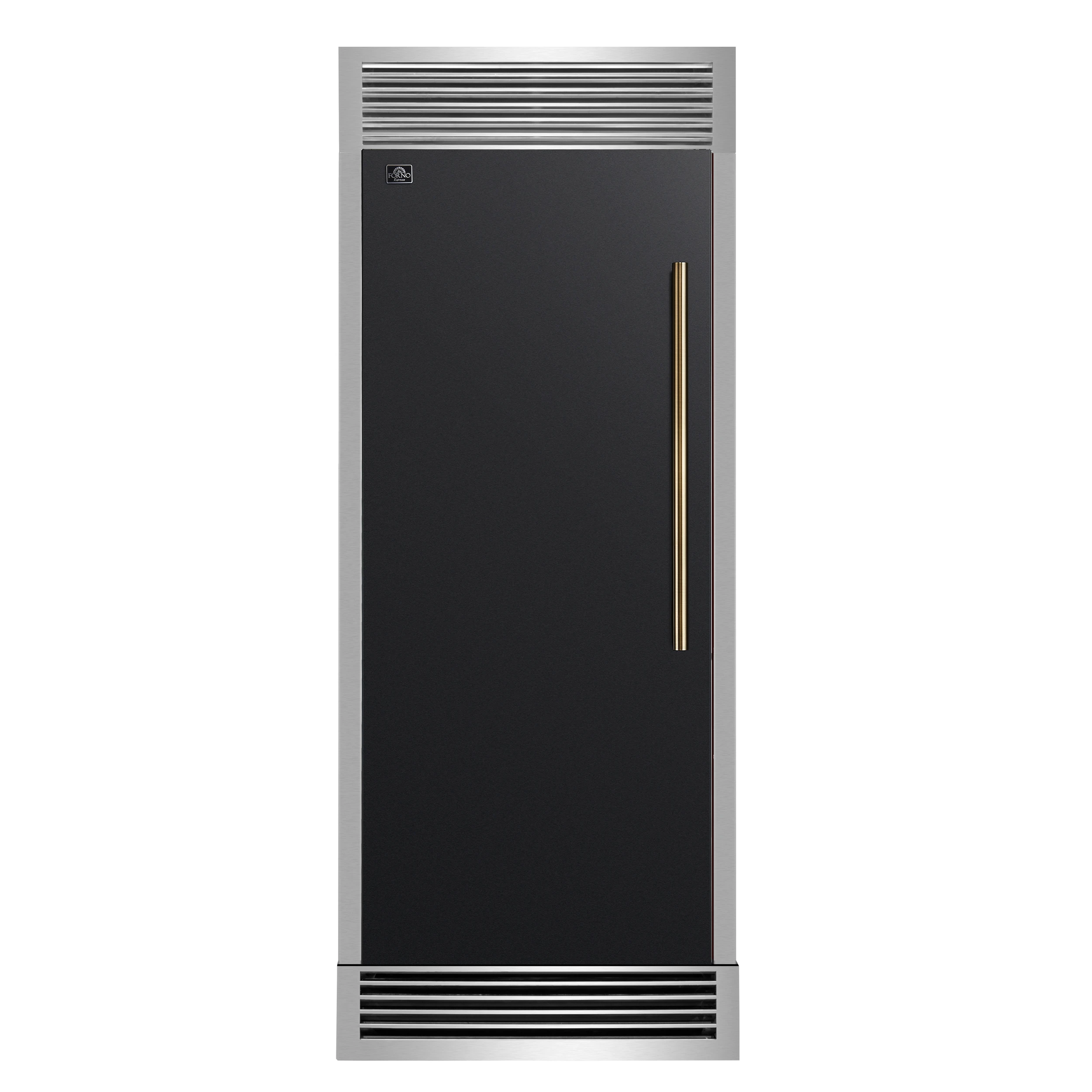 Maderno 28" Built-In Convertible Refrigerator in , 13.6 cu.ft. Left Swing with Decorative Grill - 32" Wide FFFFD172232LSGBLK