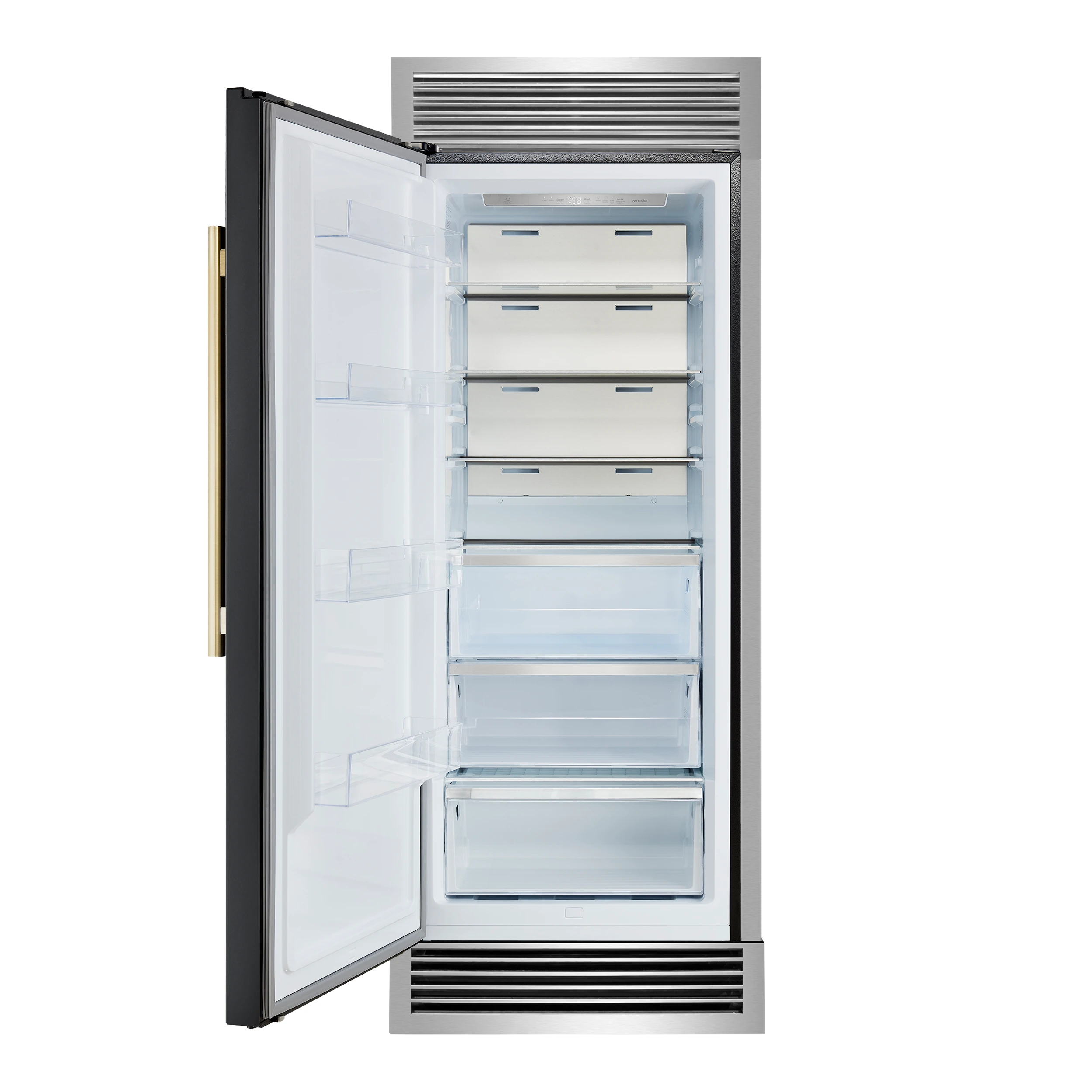 Maderno 28" Built-In Convertible Refrigerator in , 13.6 cu.ft. Left Swing with Decorative Grill - 32" Wide FFFFD172232LSGBLK
