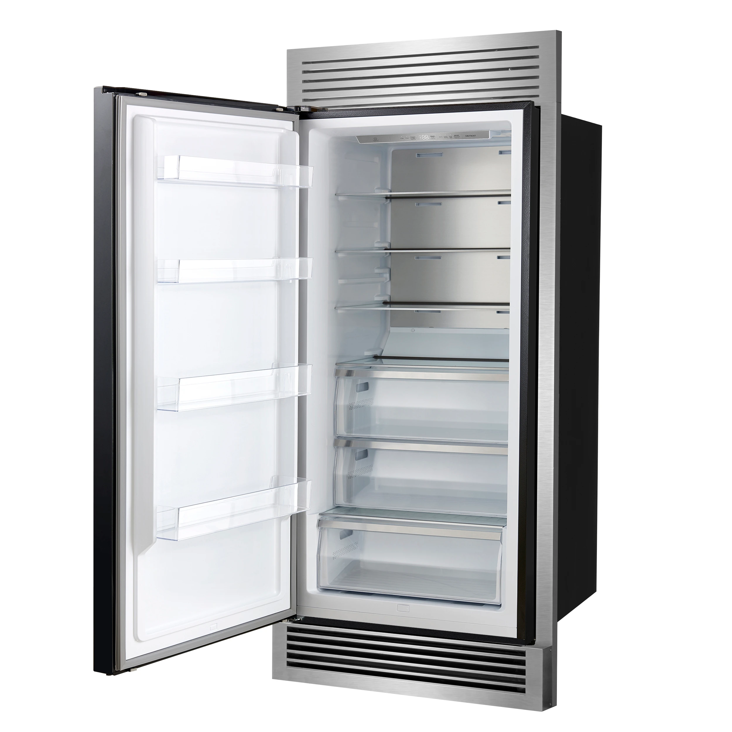 Maderno 28" Built-In Convertible Refrigerator in , 13.6 cu.ft. Left Swing with Decorative Grill - 32" Wide FFFFD172232LSGBLK