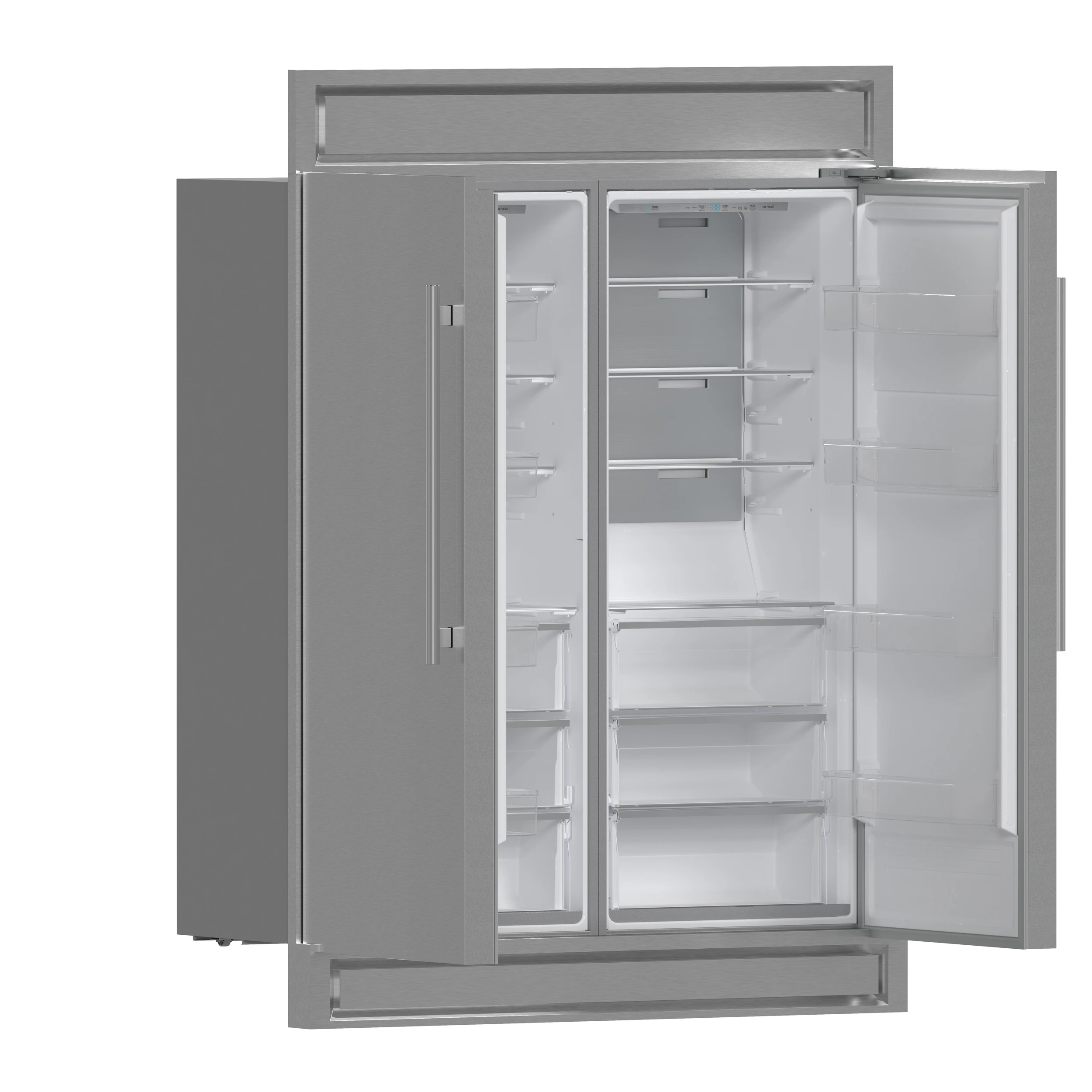 Maderno 2-28-Inch Wide Convertible Refrigerator/Freezer, Decorative Trim, 27.2 cu.ft, 84-Inch High, ENERGY STAR Certified FFFFD172260S