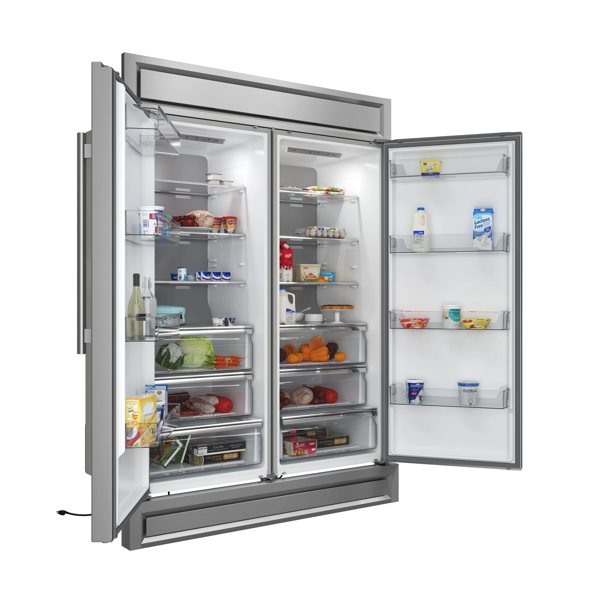 Maderno 2-28-Inch Wide Convertible Refrigerator/Freezer, Decorative Trim, 27.2 cu.ft, 84-Inch High, ENERGY STAR Certified FFFFD172260S