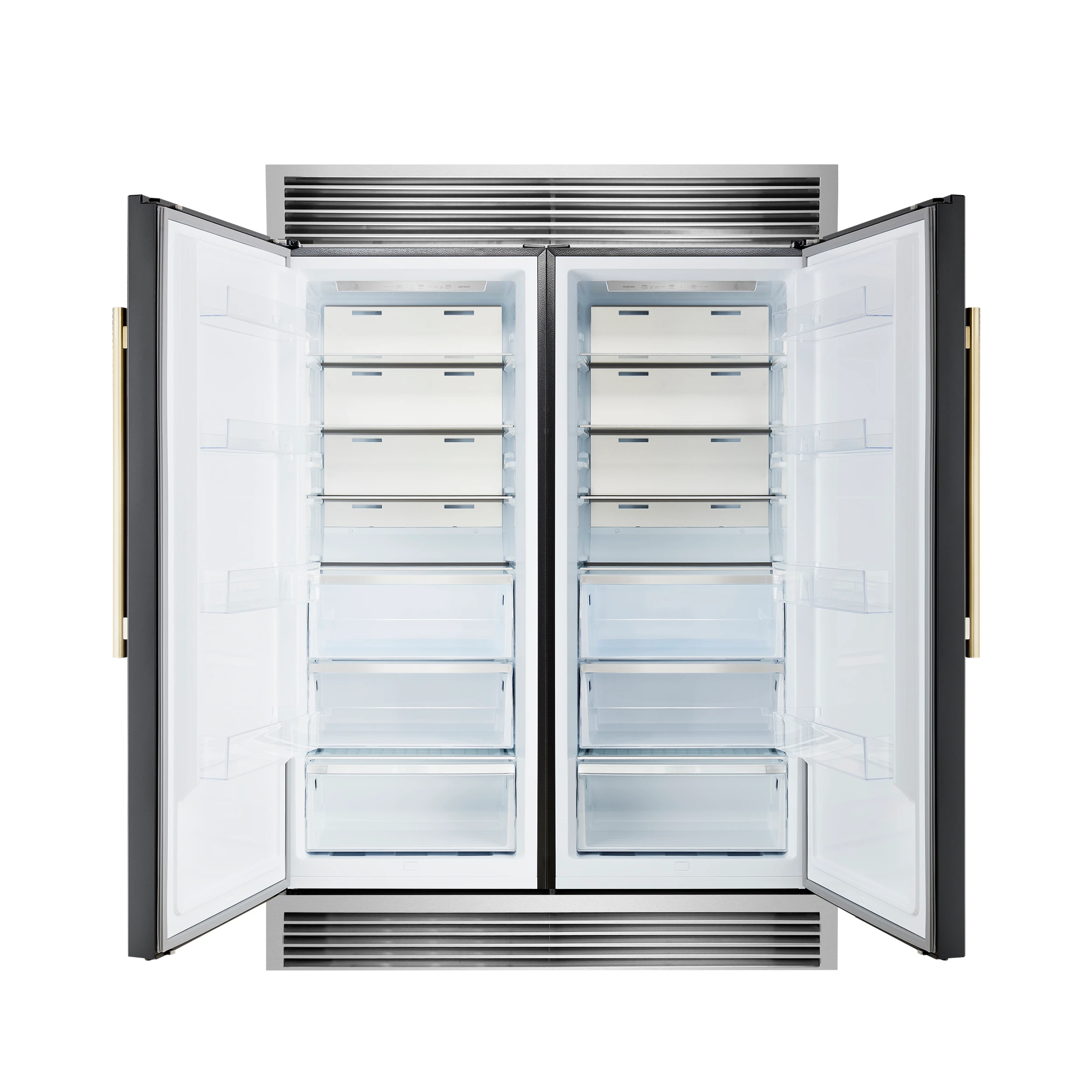 Maderno 2-28-Inch Wide Convertible Refrigerator/Freezer in , Decorative Trim Grill, 27.2 cu.ft, 84-Inch High, ENERGY STAR Certified FFFFD172260SGBLK
