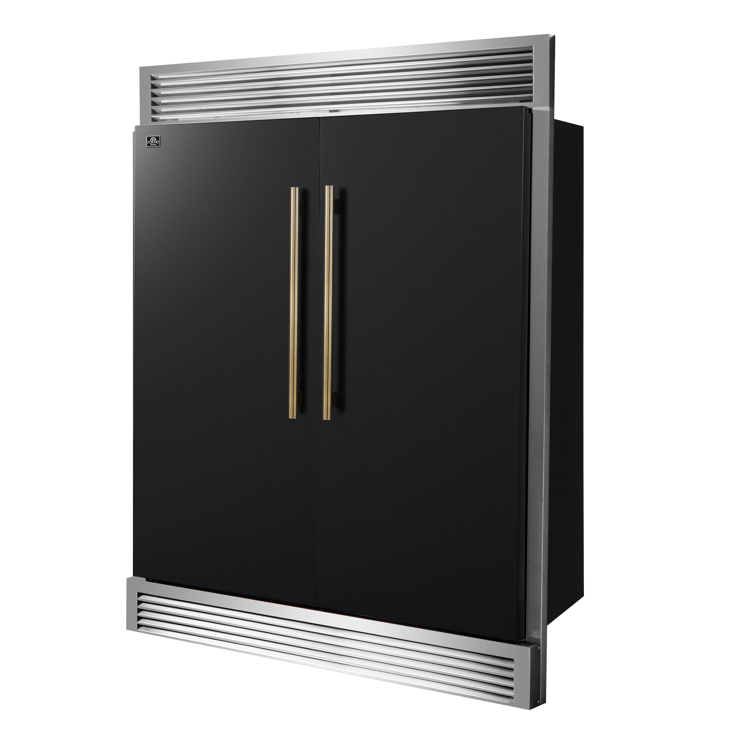 Maderno 2-28-Inch Wide Convertible Refrigerator/Freezer in , Decorative Trim Grill, 27.2 cu.ft, 84-Inch High, ENERGY STAR Certified FFFFD172260SGBLK