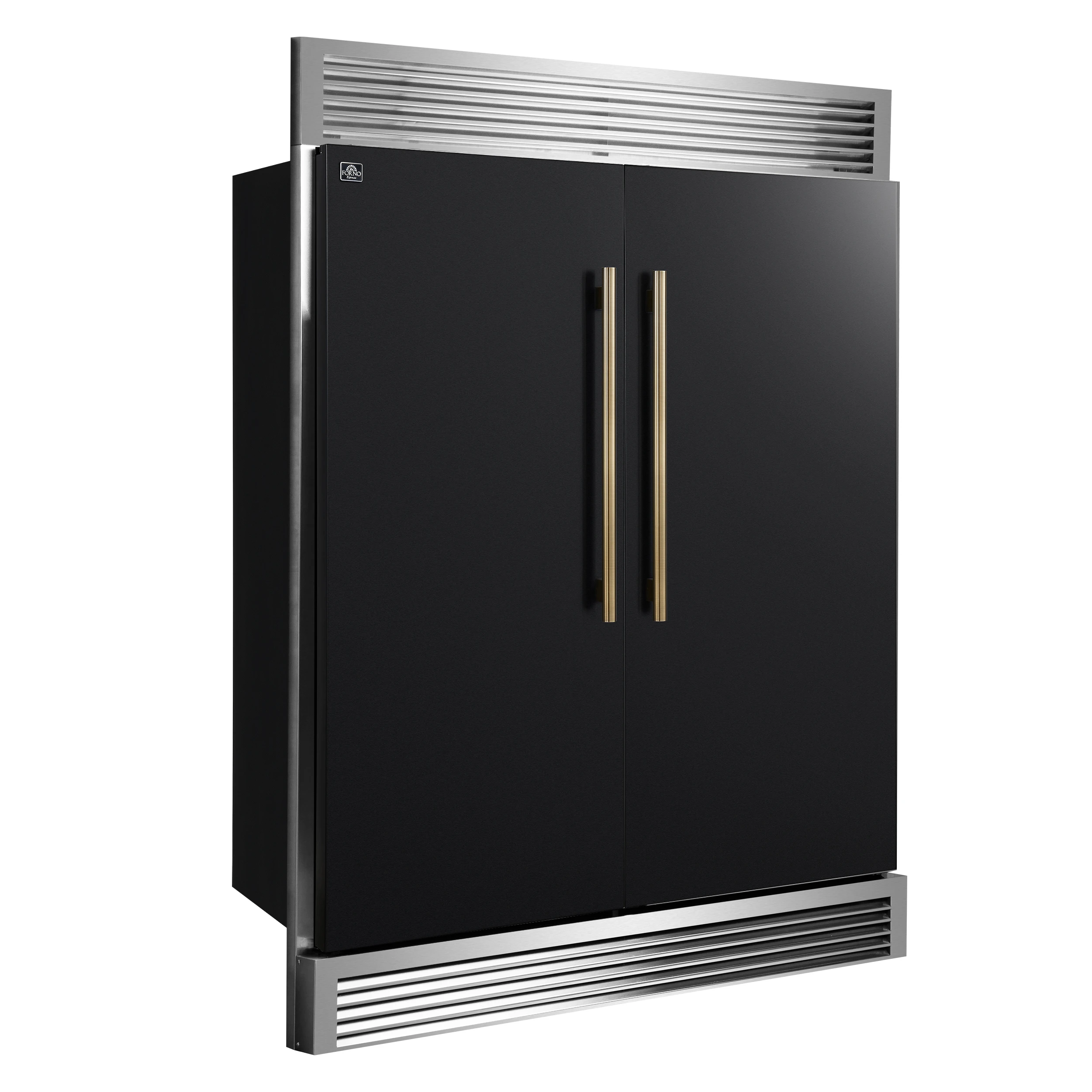 Maderno 2-28-Inch Wide Convertible Refrigerator/Freezer in , Decorative Trim Grill, 27.2 cu.ft, 84-Inch High, ENERGY STAR Certified FFFFD172260SGBLK