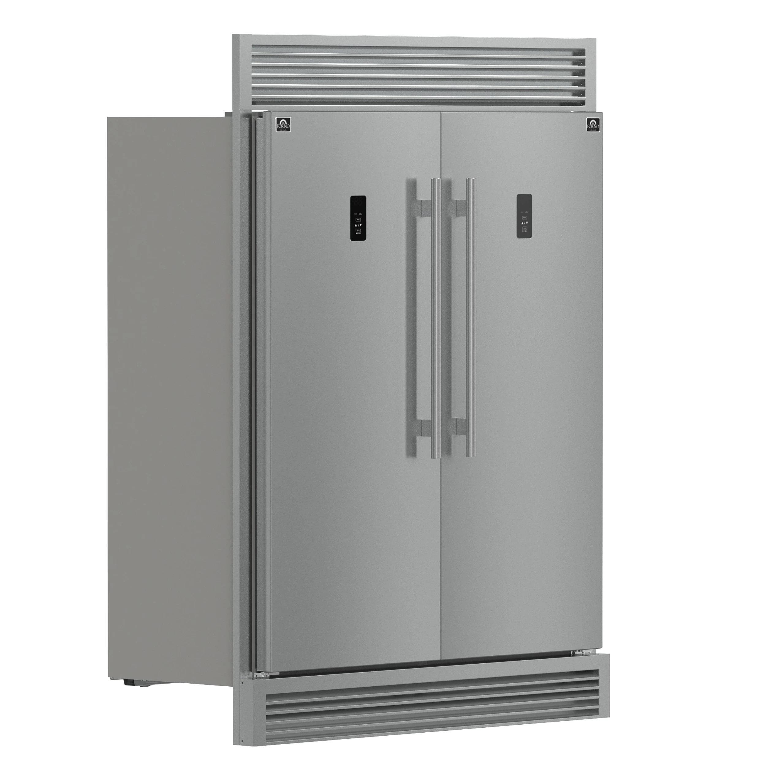 Fortezza 60 Inch Convertible Refrigerator/Freezer with Trim Grill, , Total No Frost, with Automatic Ice Maker FFFFD173860SG