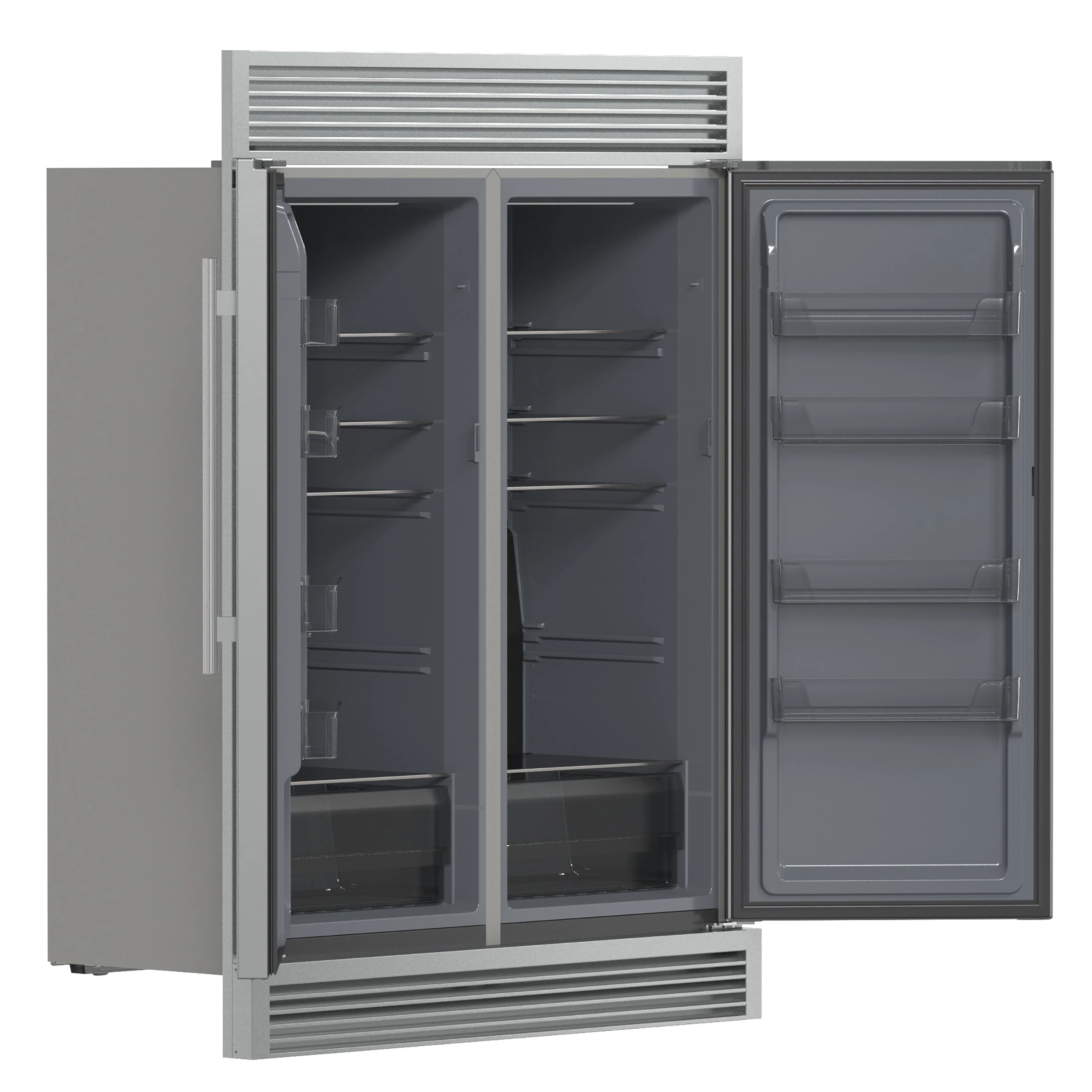 Fortezza 60 Inch Convertible Refrigerator/Freezer with Trim Grill, , Total No Frost, with Automatic Ice Maker FFFFD173860SG
