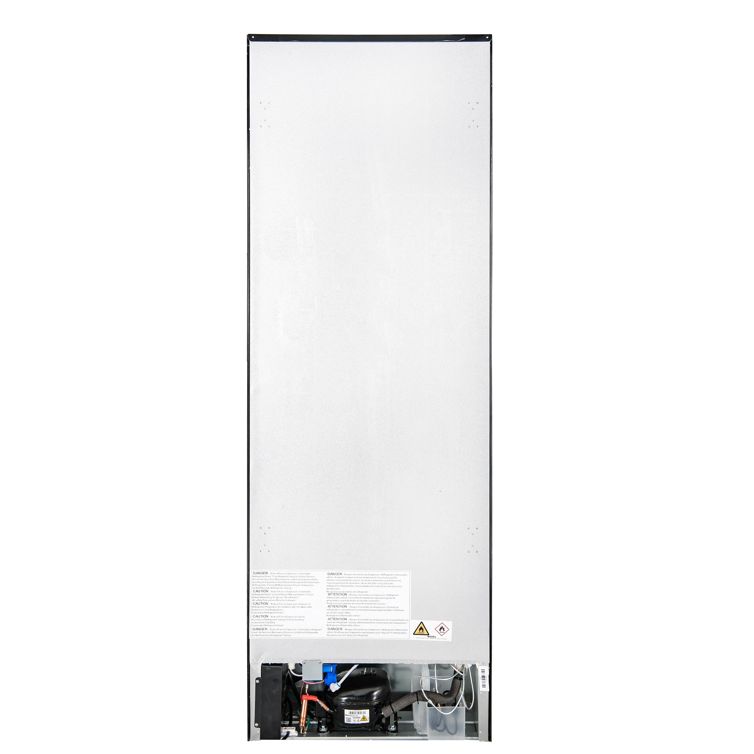Custodia 24" Bottom Freezer, 10.3 cf., Left Swing, Ice Maker, Total No frost, , Antique Brass handles FFFFD176624BLKLS