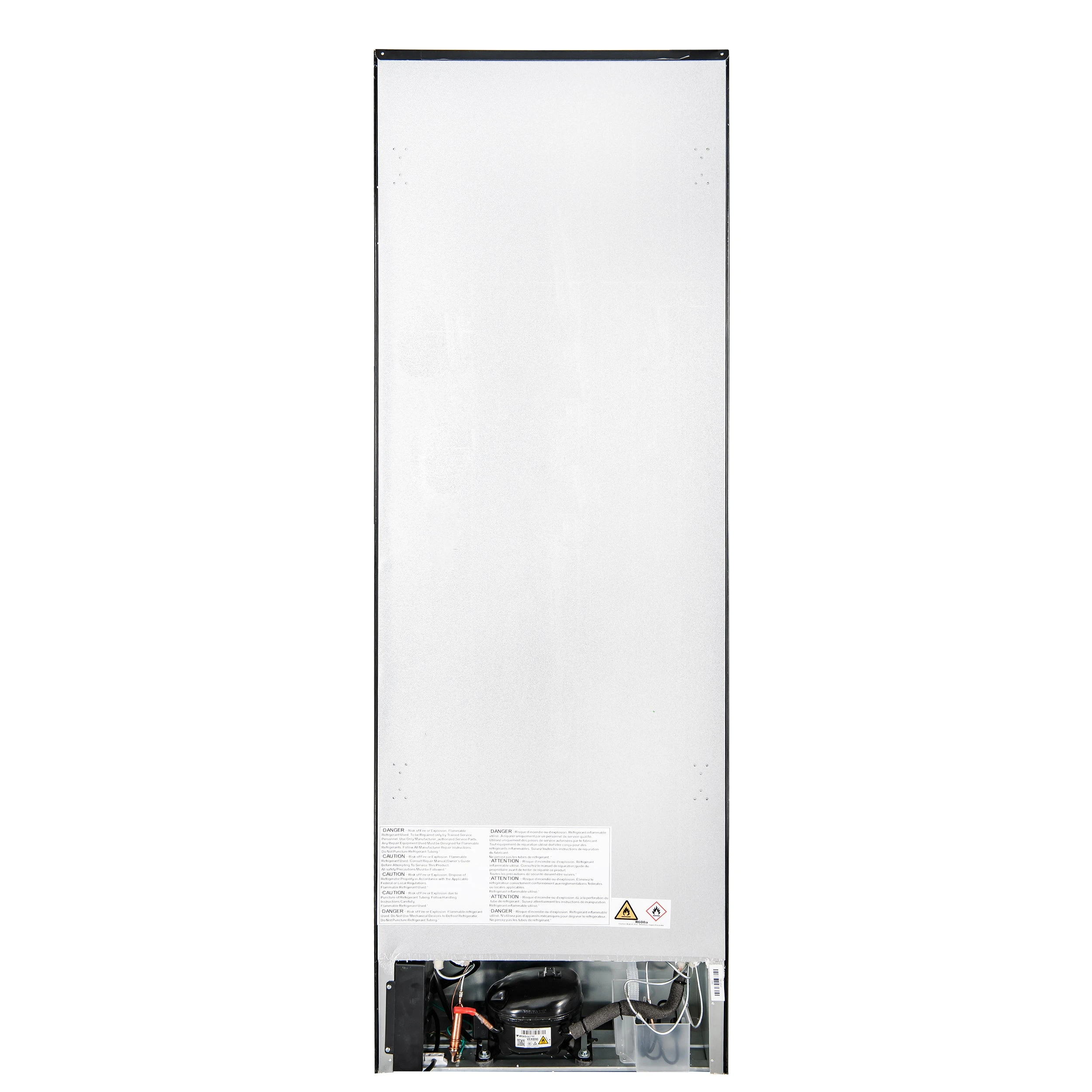 Custodia 24" Bottom Freezer, 10.3 cf., Right Swing, Total No frost, , Antique Brass handles FFFFD176624BLKRS