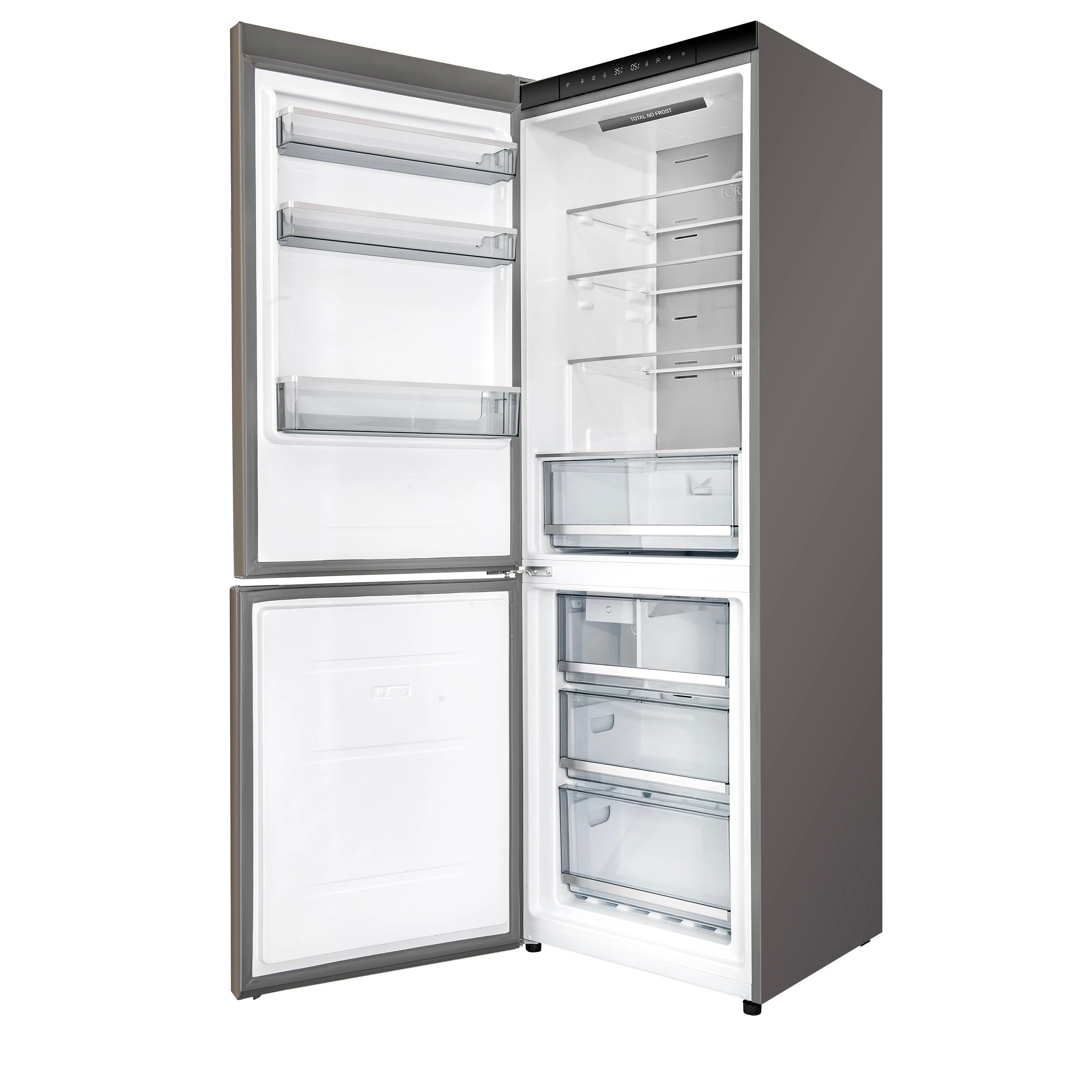 Custodia 24" Bottom Freezer, 10.3 cf., Left Swing, Ice Maker, Total No frost, handles FFFFD176624LS