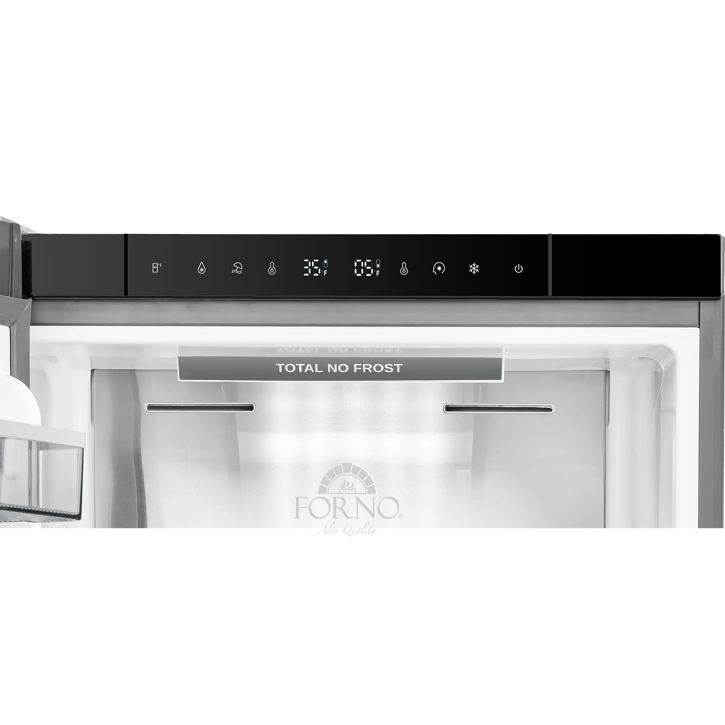 Custodia 24" Bottom Freezer, 10.3 cf., Left Swing, Ice Maker, Total No frost, handles FFFFD176624LS
