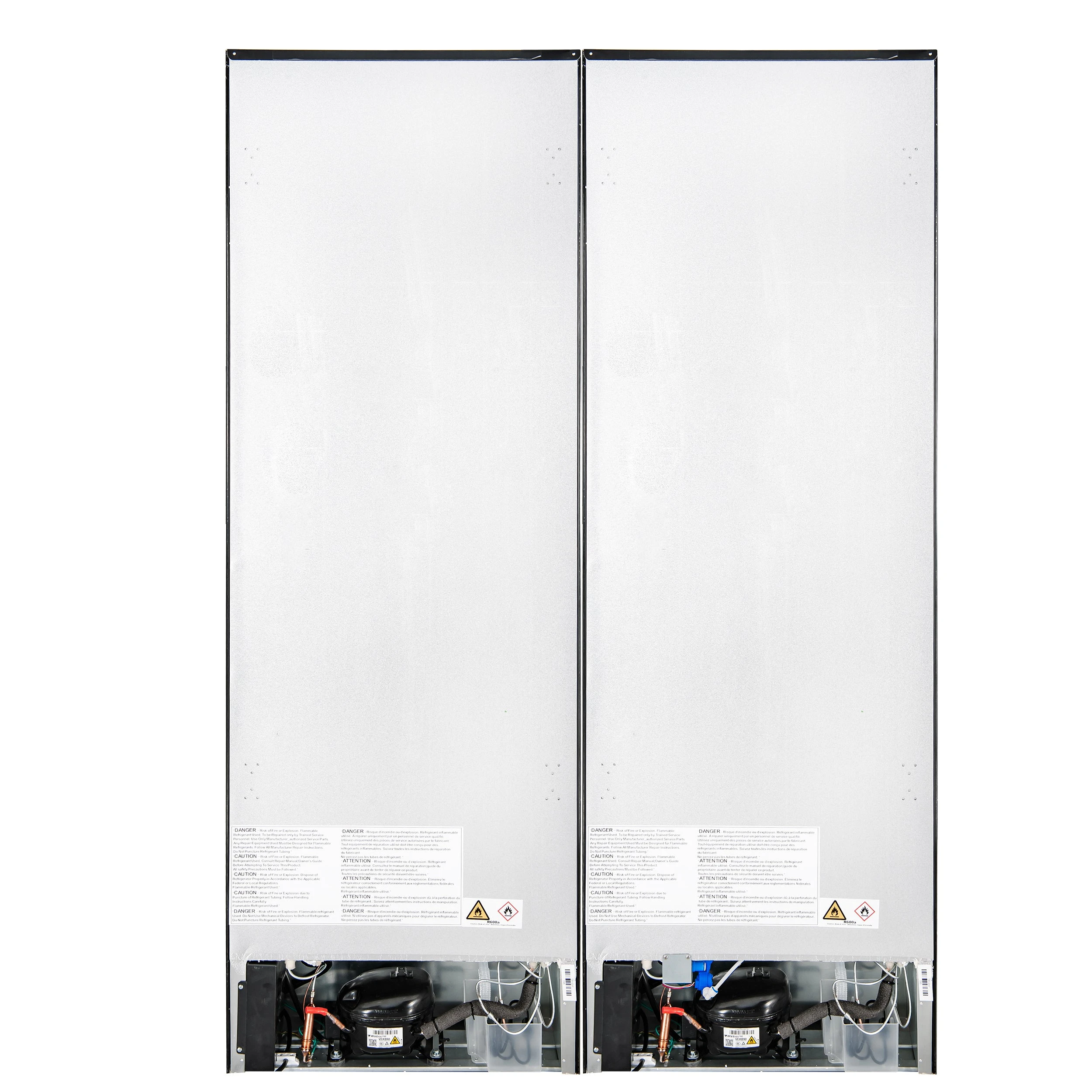 Custodia 48" Bottom Freezer combo, 20.6 cf., Ice Maker, Total No frost, , Antique Brass handles FFFFD176648BLK