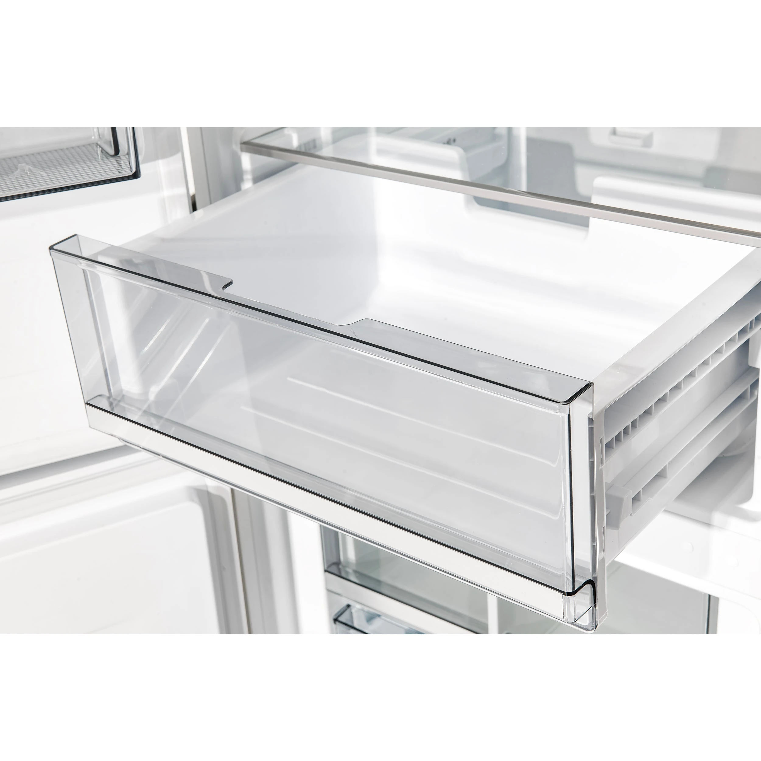 Custodia 48" Bottom Freezer combo, 20.6 cf., Ice Maker, Total No frost, , Antique Brass handles FFFFD176648WHT