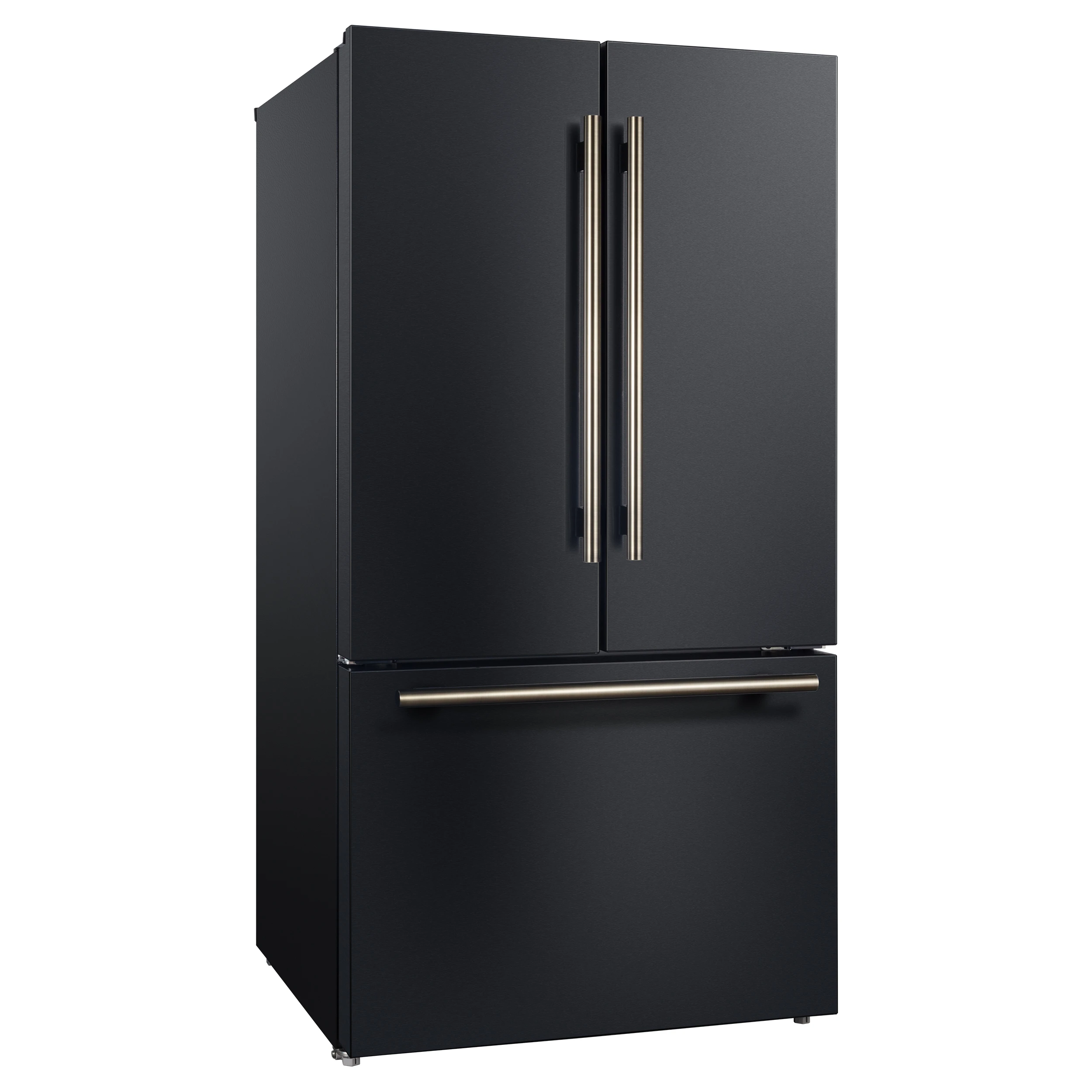 Rivello 36 Inch French Door Refrigerator in with Antique Brass, Internal Water Dispenser, Filtered Ice, Adjustable Shelves, Energy Star Certified FFFFD178336BLK