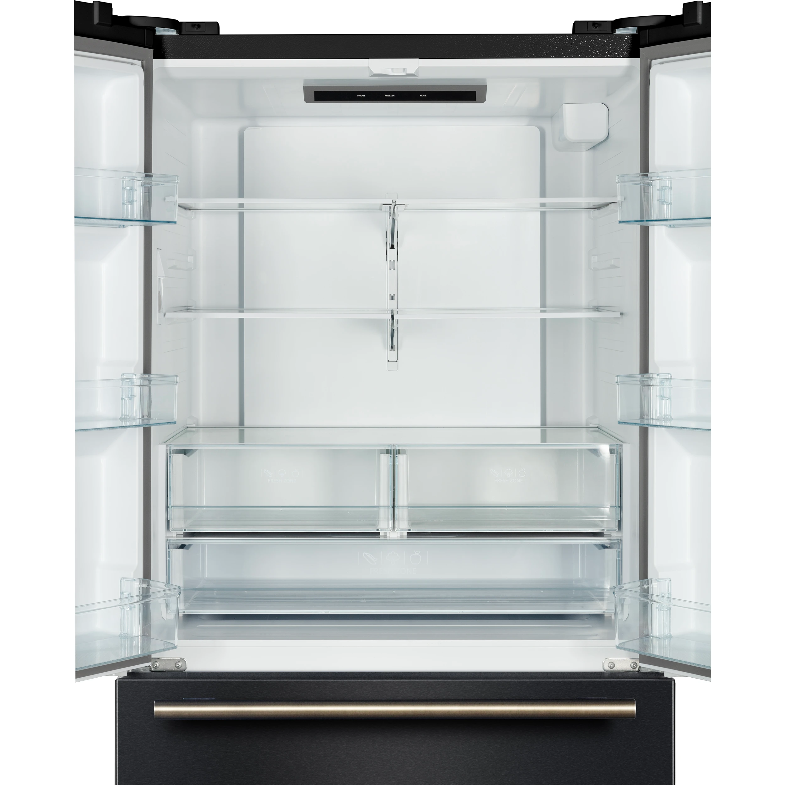 Rivello 36 Inch French Door Refrigerator in with Antique Brass, Internal Water Dispenser, Filtered Ice, Adjustable Shelves, Energy Star Certified FFFFD178336BLK