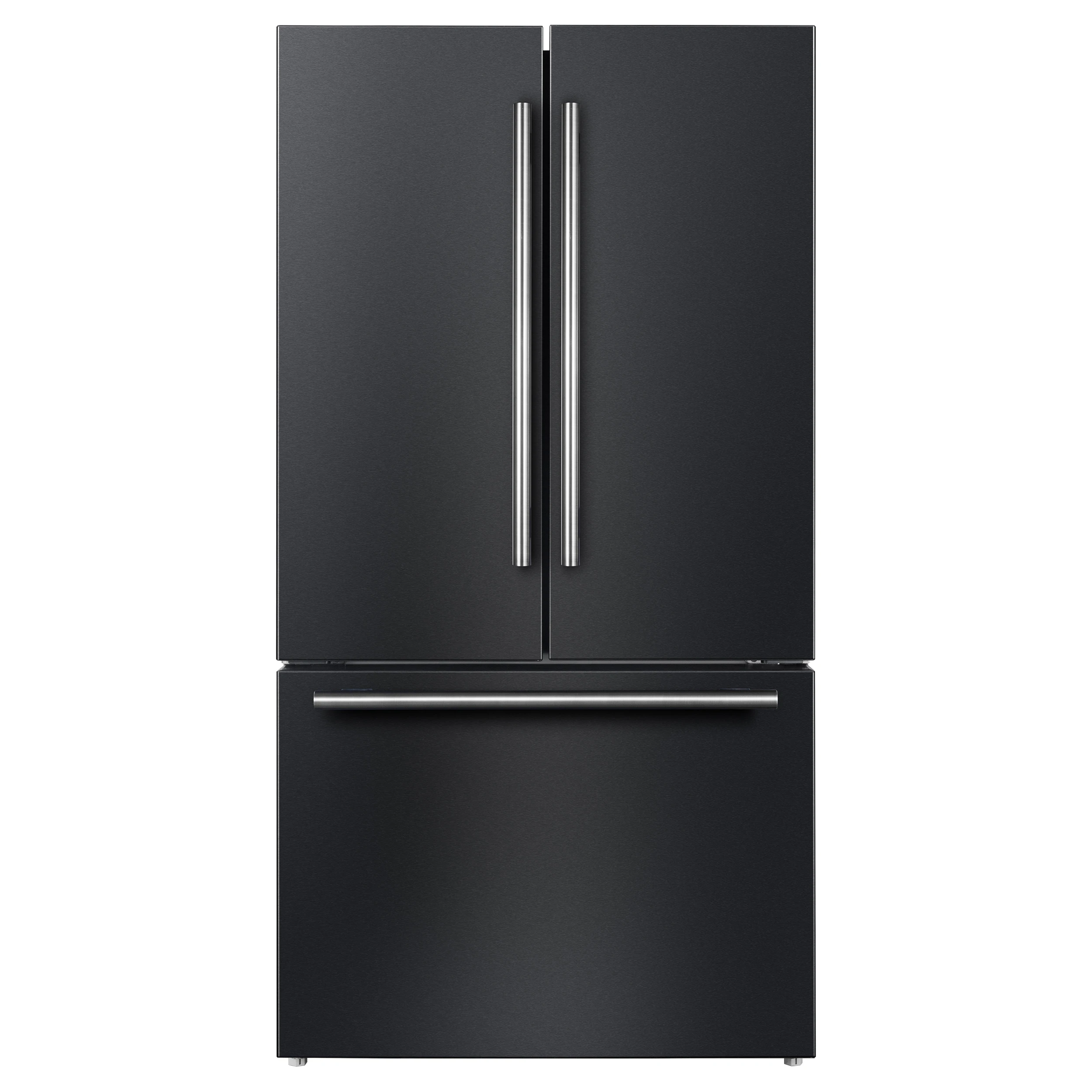 Rivello 36 Inch French Door Refrigerator in with Antique Brass, Internal Water Dispenser, Filtered Ice, Adjustable Shelves, Energy Star Certified FFFFD178336BLK
