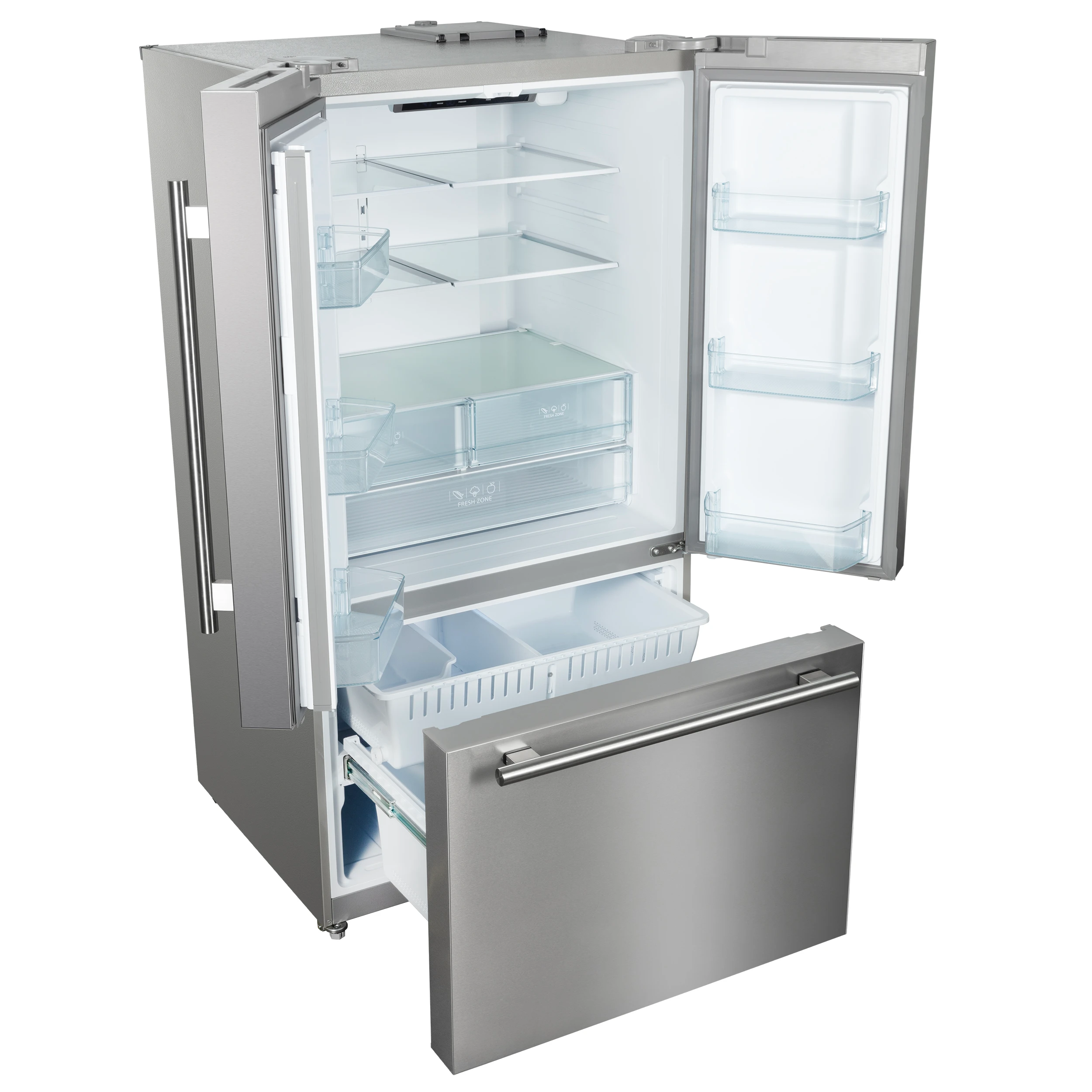 Rivello 36 Inch French Door Refrigerator in , Internal Water Dispenser, Filtered Ice, Adjustable Shelves, Energy Star Certified FFFFD178336S