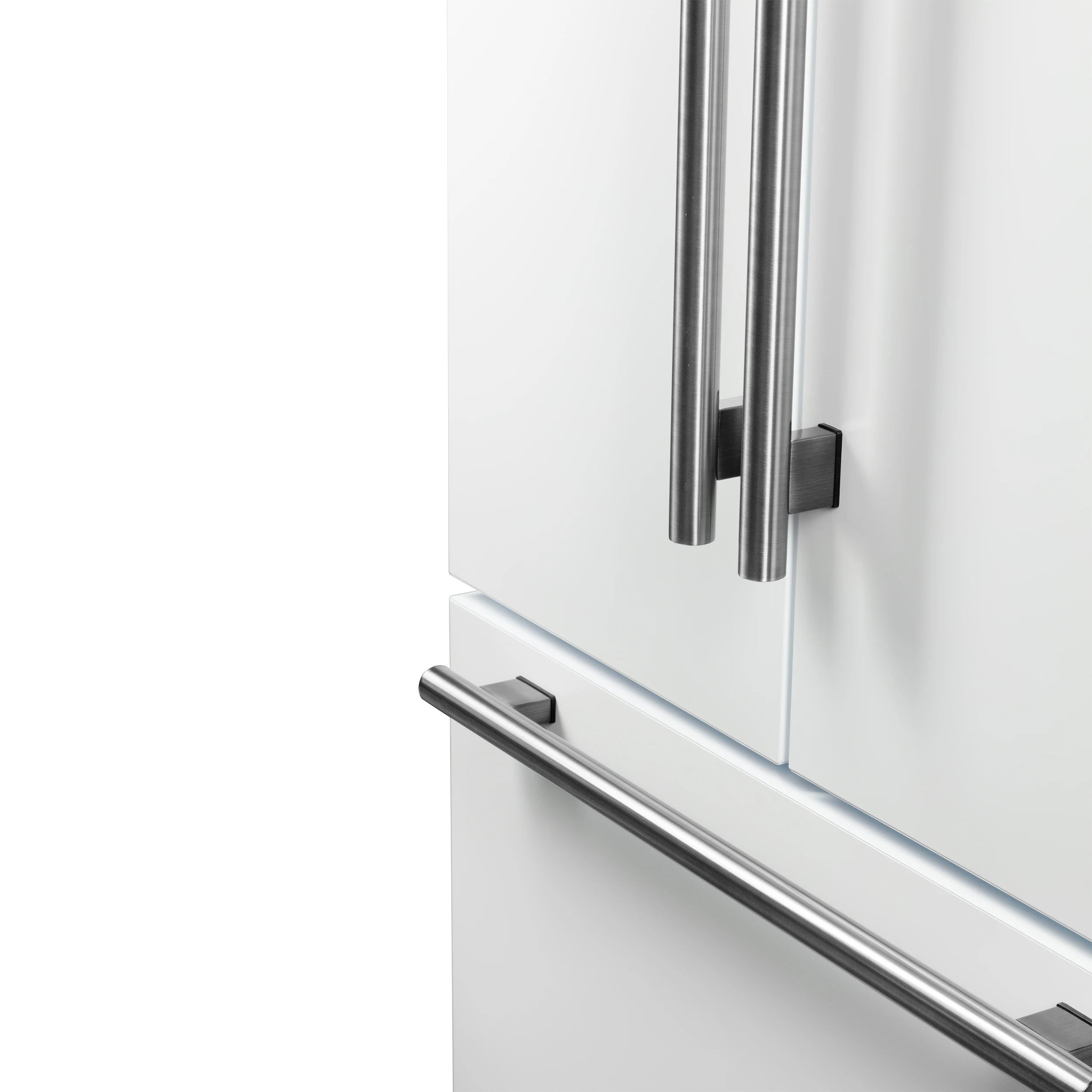 Rivello 36 Inch French Door Refrigerator in with Antique Brass, Internal Water Dispenser, Filtered Ice, Adjustable Shelves, Energy Star Certified FFFFD178336WHT