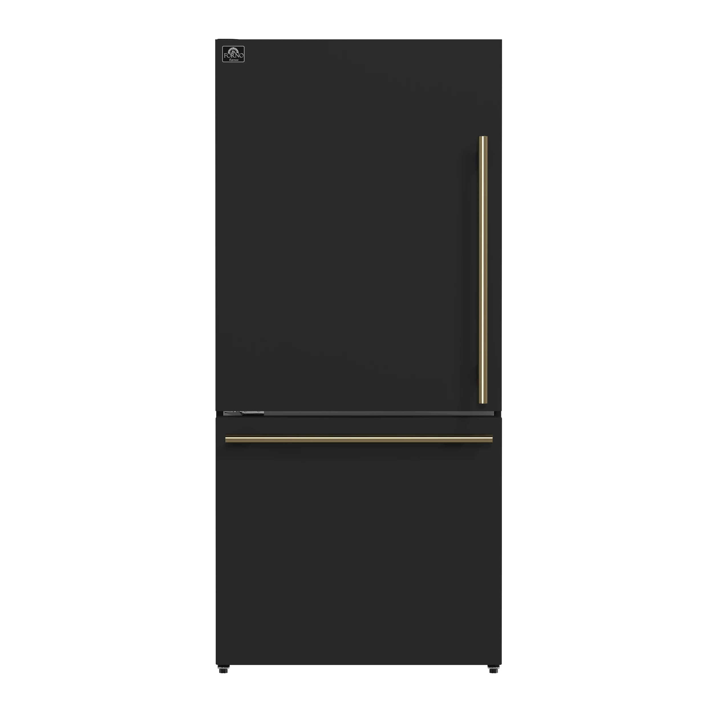 Milano Espresso 31-Inch Bottom Freezer Refrigerator, 17.2 Cu. Ft., Energy-Efficient, No Frost, Built-In Ice Maker FFFFD178631BLK