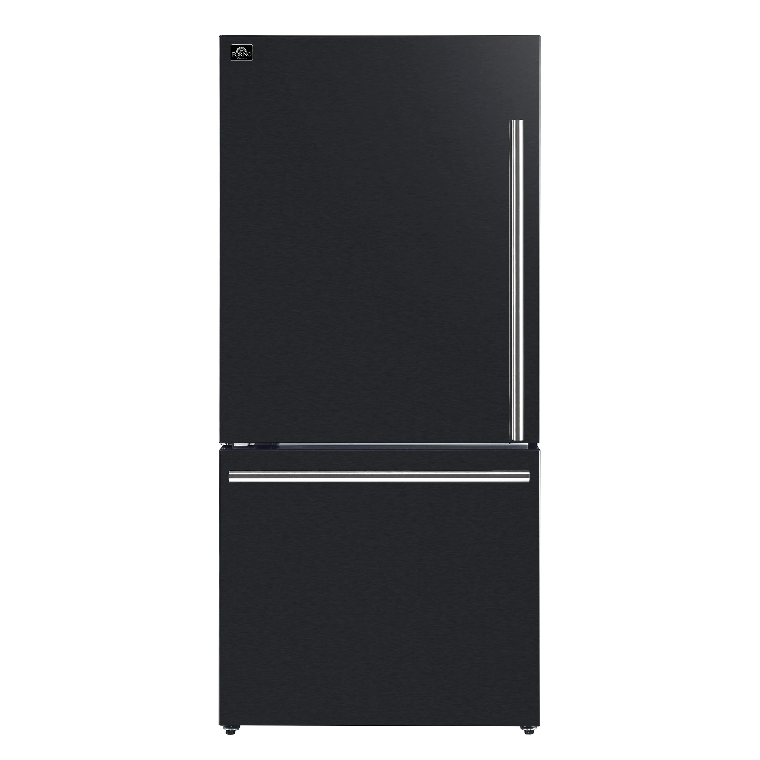 Milano Espresso 31-Inch Bottom Freezer Refrigerator, 17.2 Cu. Ft., Energy-Efficient, No Frost, Built-In Ice Maker FFFFD178631BLK