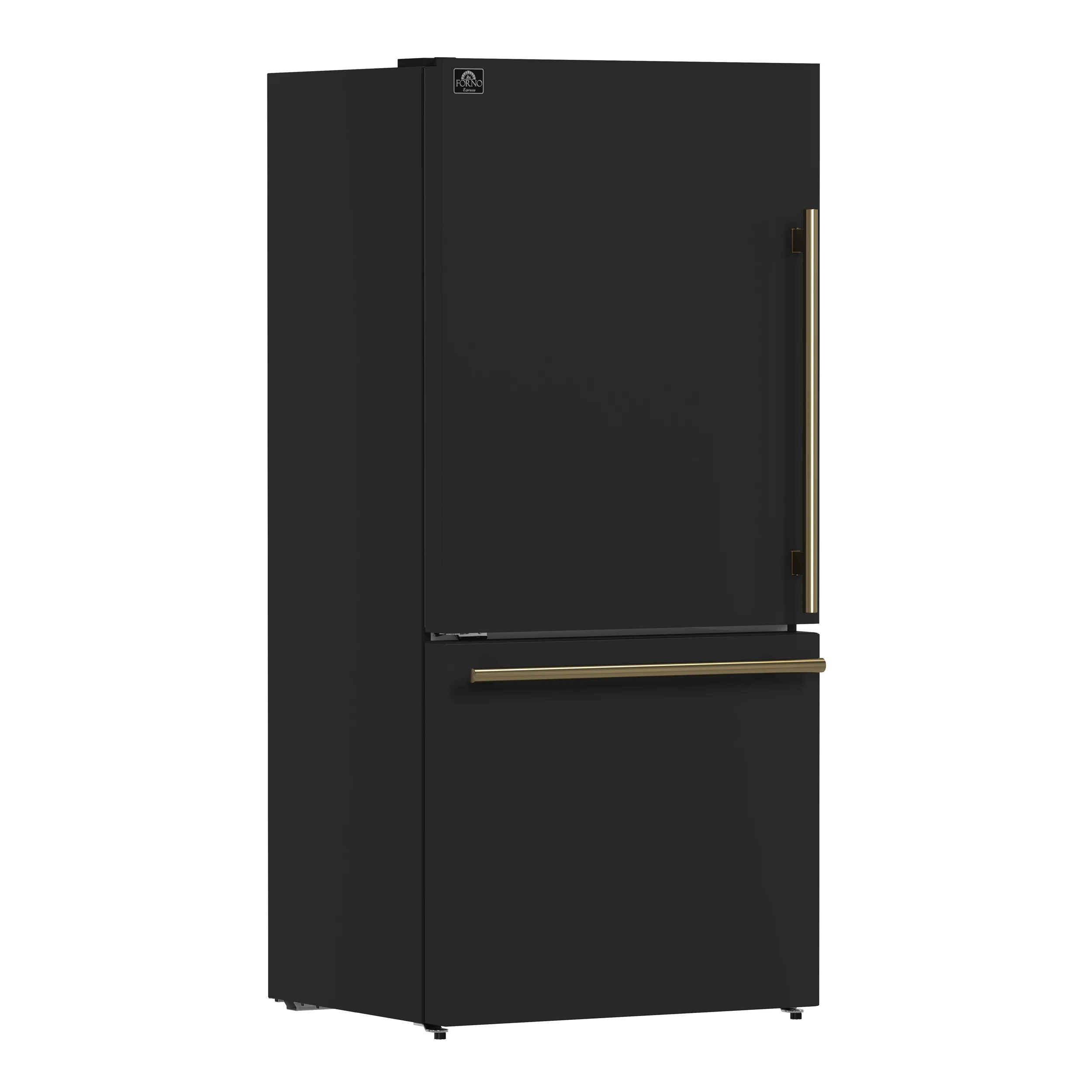 Milano Espresso 31-Inch Bottom Freezer Refrigerator, 17.2 Cu. Ft., Energy-Efficient, No Frost, Built-In Ice Maker FFFFD178631BLK
