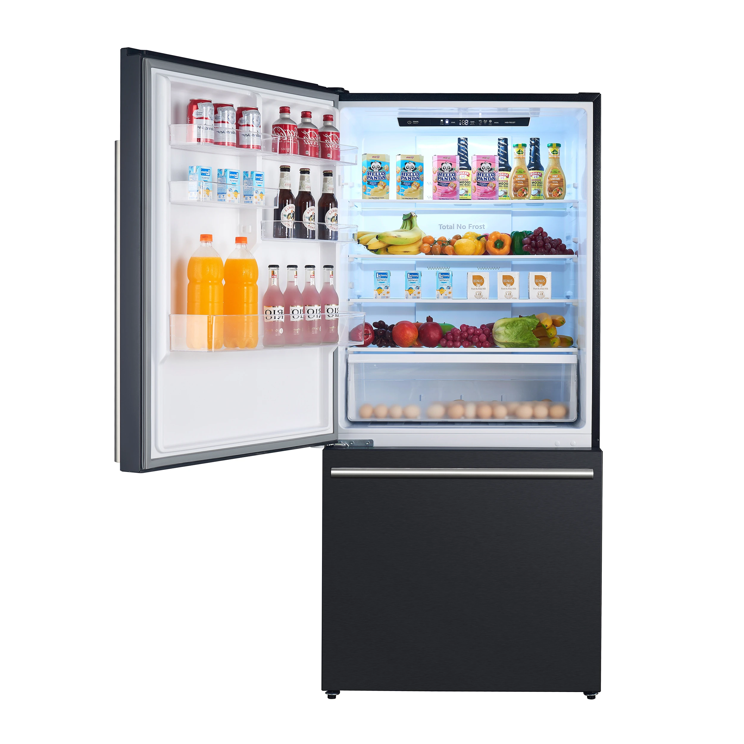 Milano Espresso 31-Inch Bottom Freezer Refrigerator, 17.2 Cu. Ft., Energy-Efficient, No Frost, Built-In Ice Maker FFFFD178631BLK