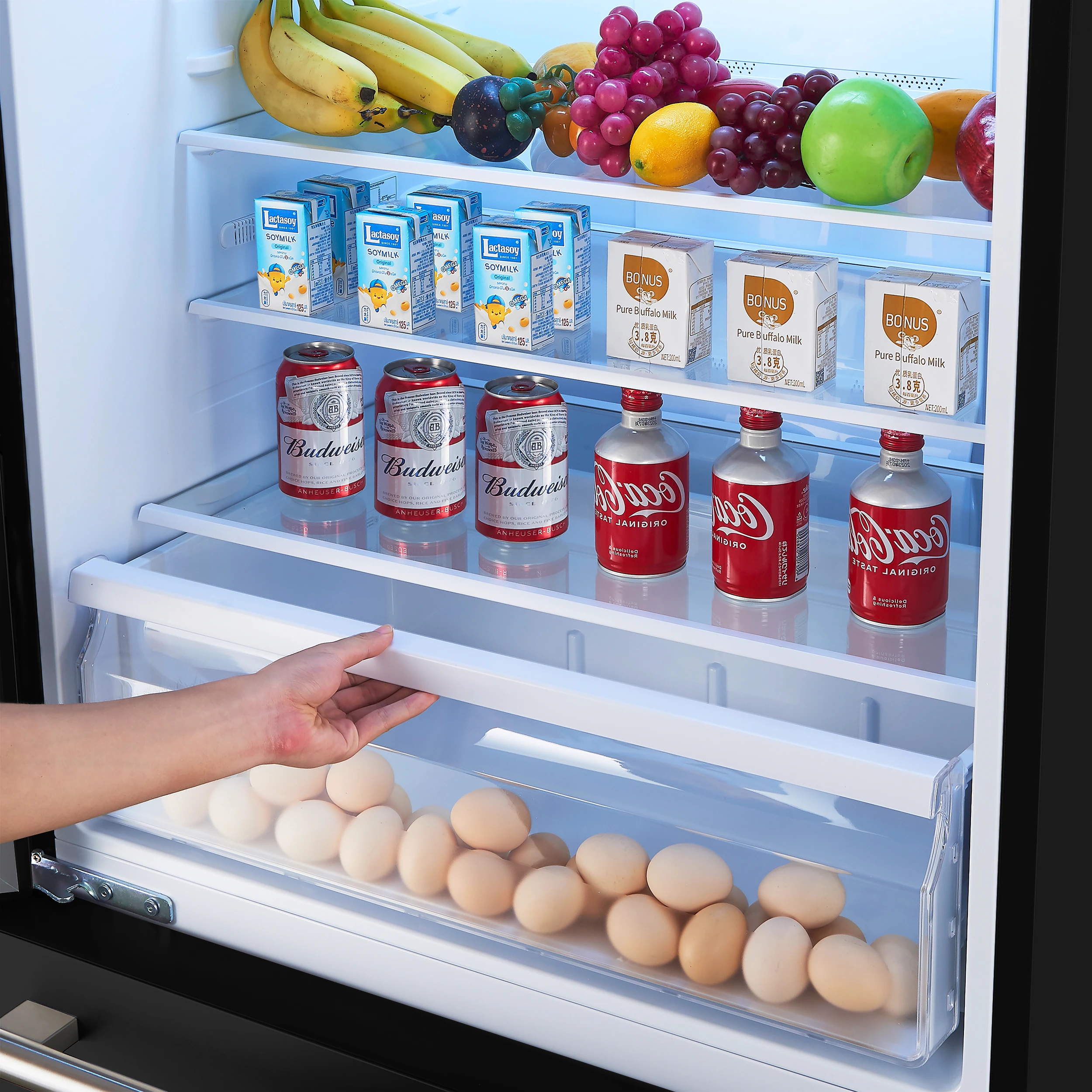 Milano Espresso 31-Inch Bottom Freezer Refrigerator, 17.2 Cu. Ft., Energy-Efficient, No Frost, Built-In Ice Maker FFFFD178631BLK
