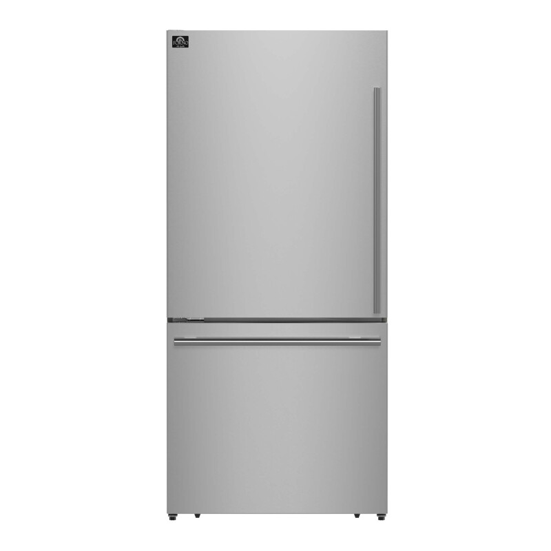 Forno Milano Espresso 31-Inch Bottom Freezer Refrigerator, 17.2 cu.ft., Built-In Ice Maker, ENERGY STAR Stainless FFFFD178631S Picture 1