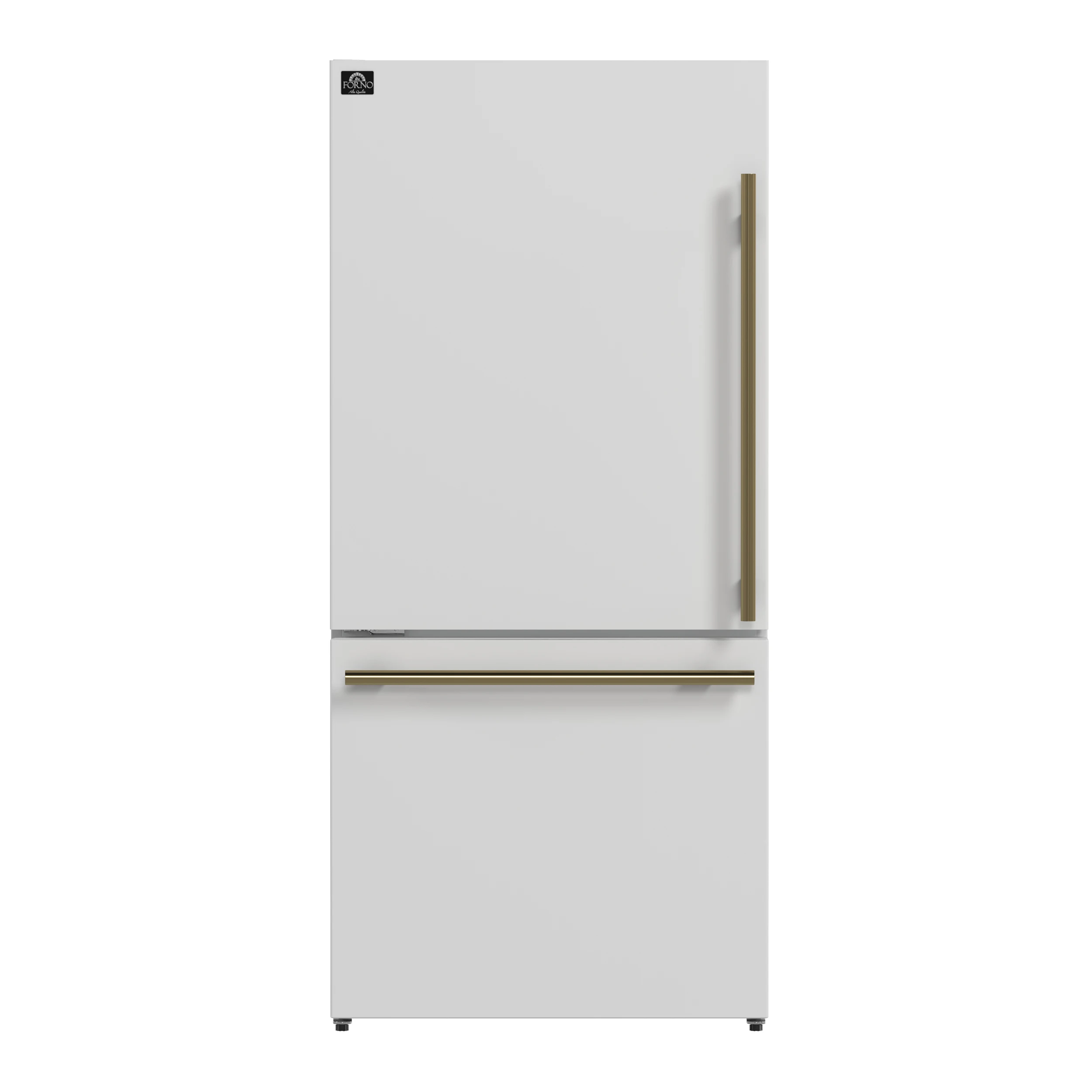 Milano Espresso 31-Inch Bottom Freezer Refrigerator, 17.2 Cu. Ft., Energy-Efficient, No Frost, Built-In Ice Maker FFFFD178631WHT
