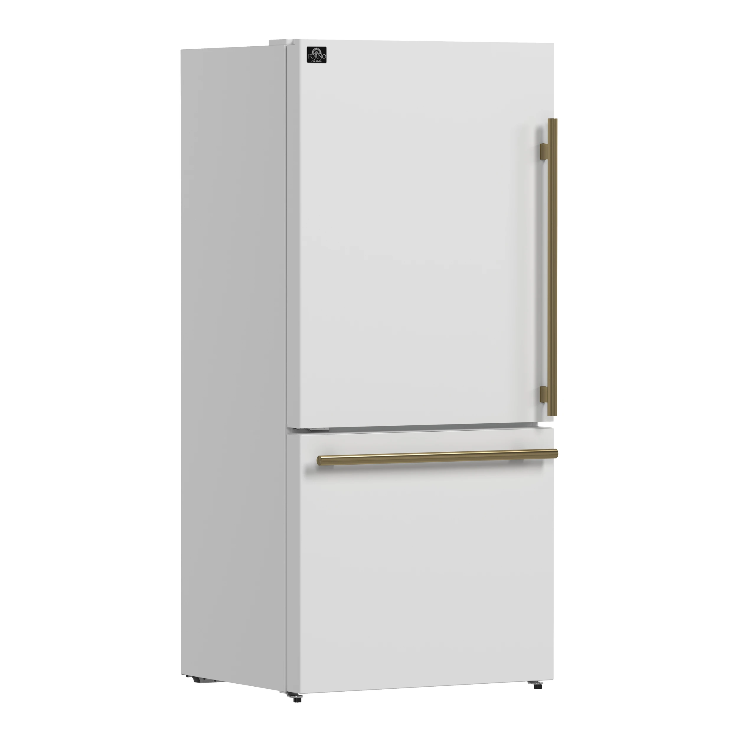 Milano Espresso 31-Inch Bottom Freezer Refrigerator, 17.2 Cu. Ft., Energy-Efficient, No Frost, Built-In Ice Maker FFFFD178631WHT