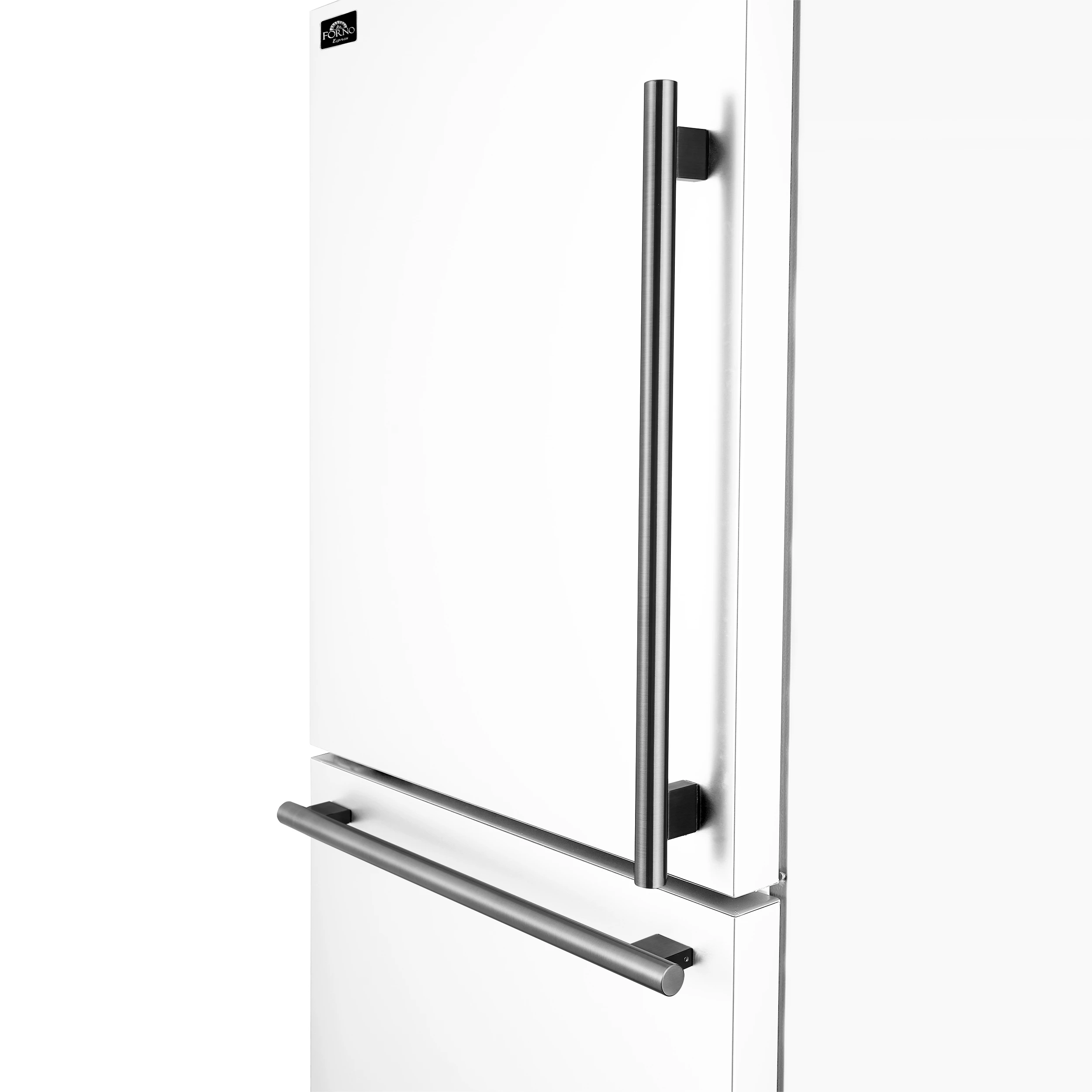 Milano Espresso 31-Inch Bottom Freezer Refrigerator, 17.2 Cu. Ft., Energy-Efficient, No Frost, Built-In Ice Maker FFFFD178631WHT