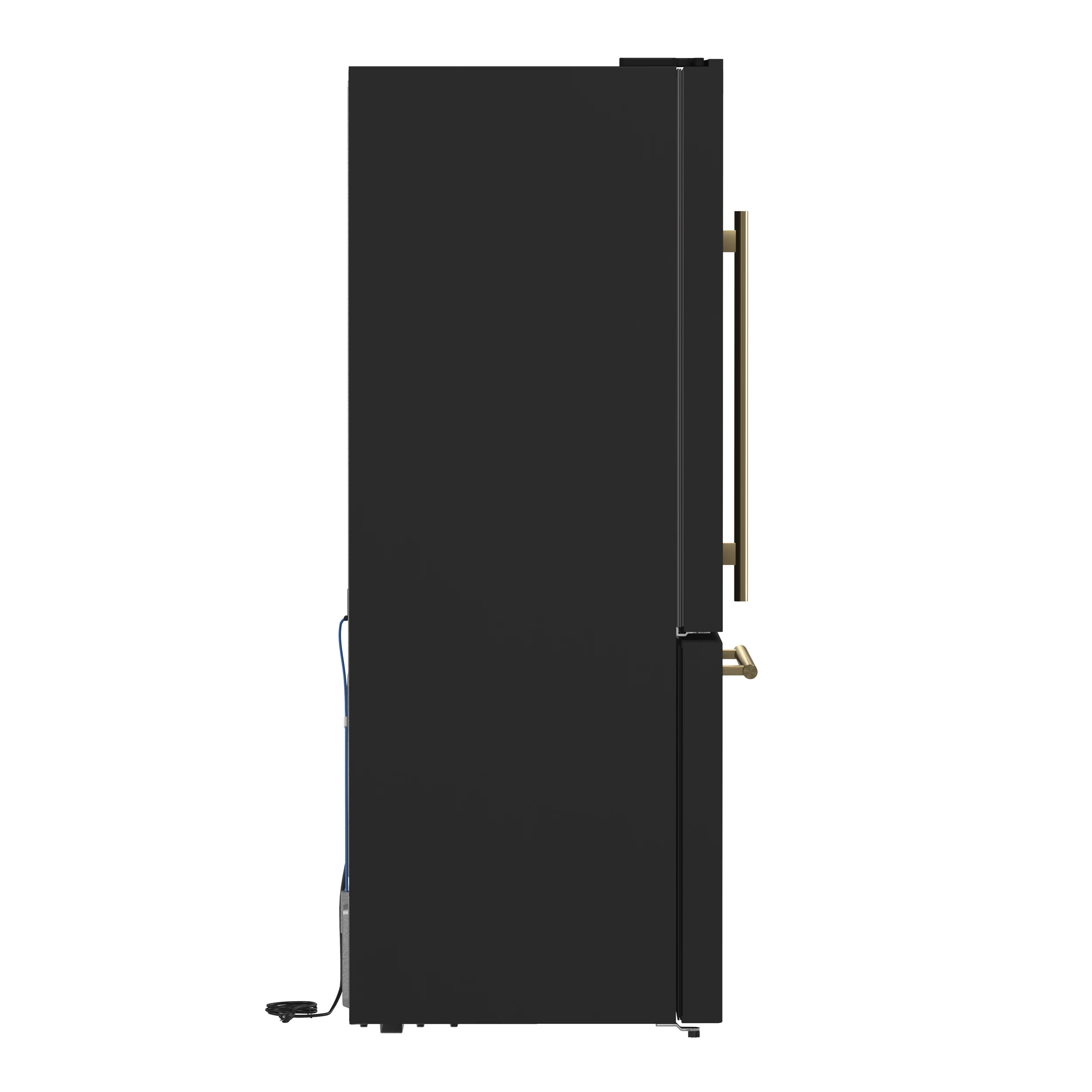 Milano 2-Piece 62-Inch Freestanding Dual Bottom Freezer Refrigerator in Black – 34.4 cu.ft, Touch Control, Ice Maker FFFFD178760BLK