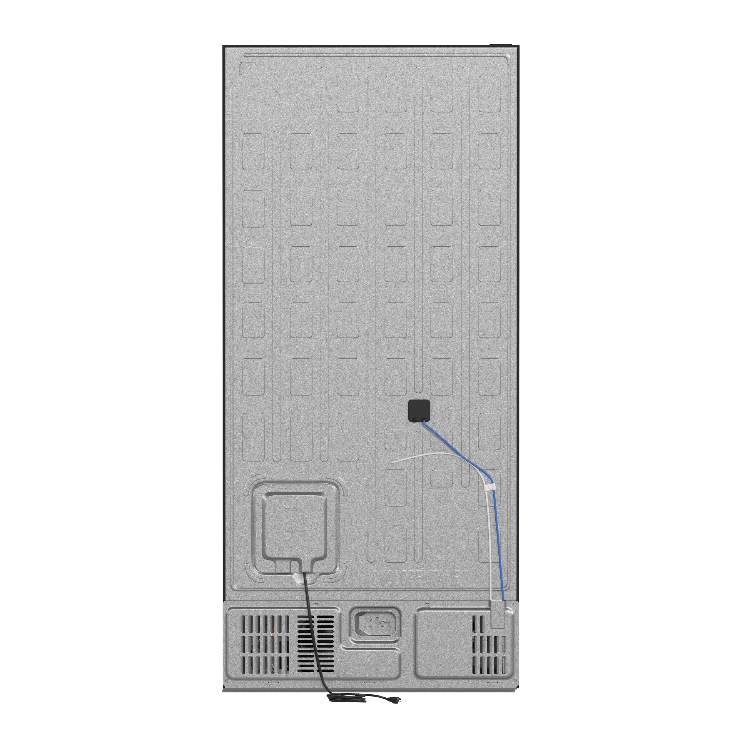 Milano 2-Piece 62-Inch Freestanding Dual Bottom Freezer Refrigerator in Black – 34.4 cu.ft, Touch Control, Ice Maker FFFFD178760BLK
