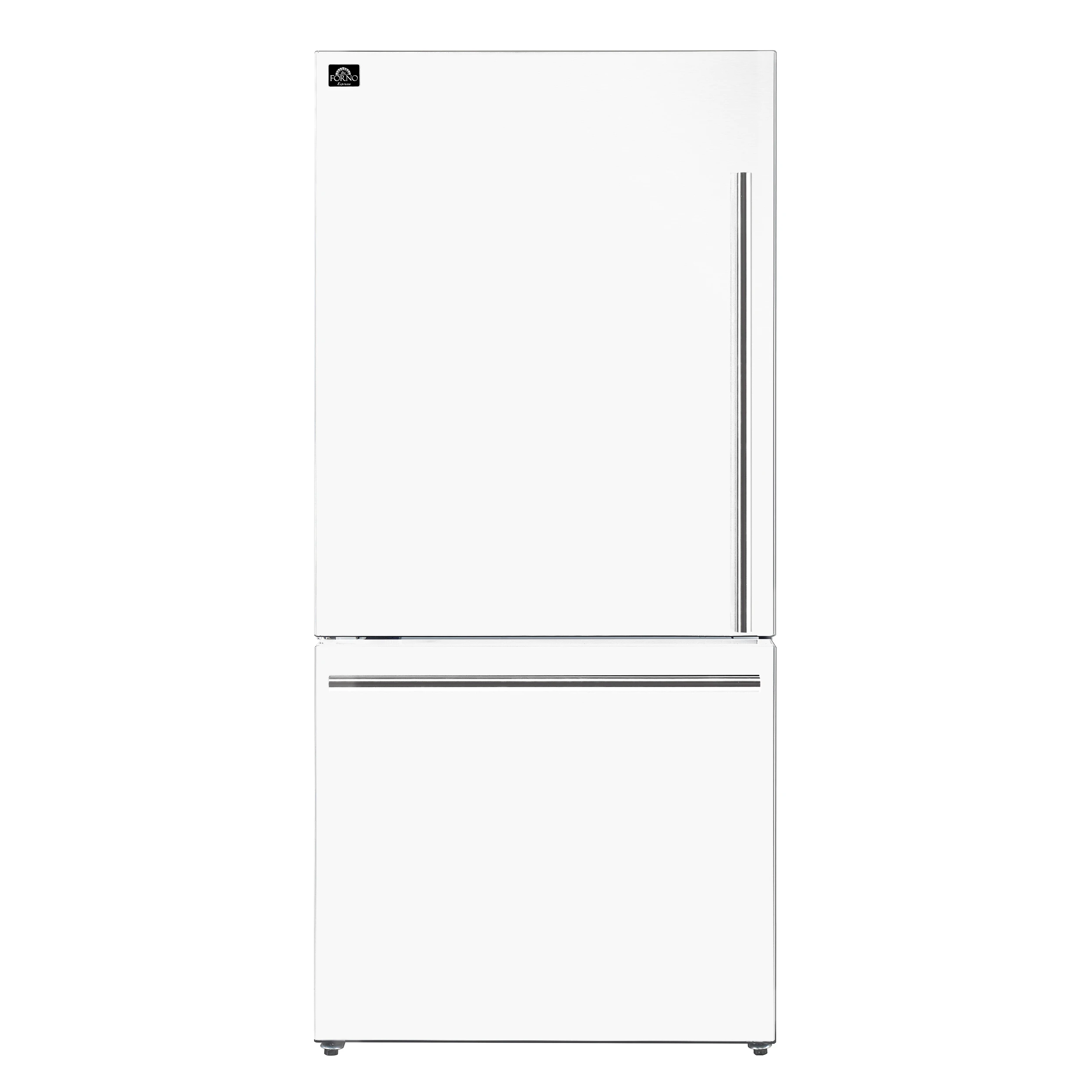 Milano 2-Piece 62-Inch Freestanding Dual Bottom Freezer Refrigerator, White – 34.4 cu.ft, Touch Control, Ice Maker FFFFD178760WHT