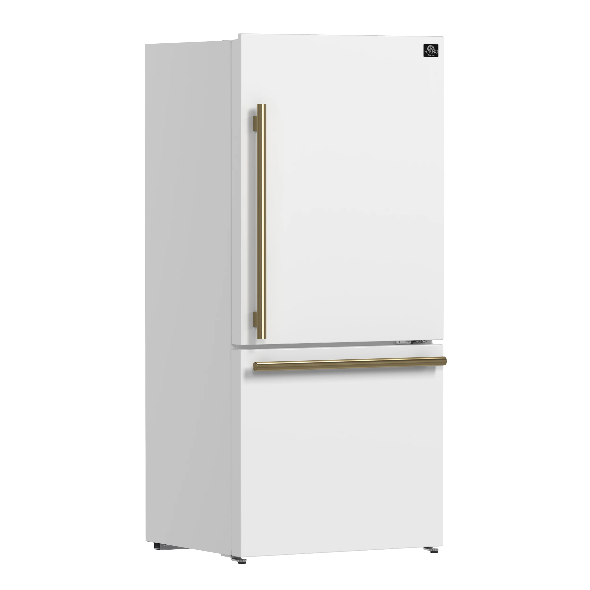 Milano 2-Piece 62-Inch Freestanding Dual Bottom Freezer Refrigerator, White – 34.4 cu.ft, Touch Control, Ice Maker FFFFD178760WHT