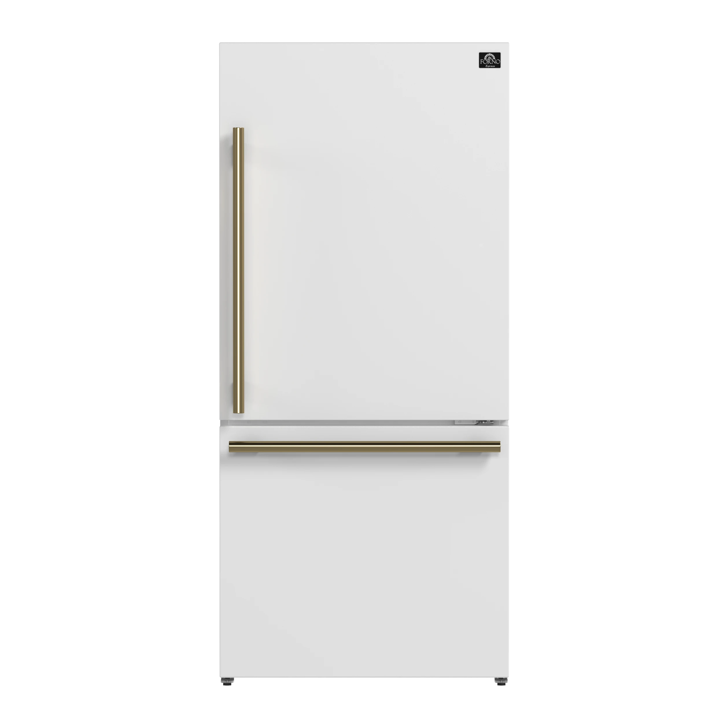 Milano 2-Piece 62-Inch Freestanding Dual Bottom Freezer Refrigerator, White – 34.4 cu.ft, Touch Control, Ice Maker FFFFD178760WHT