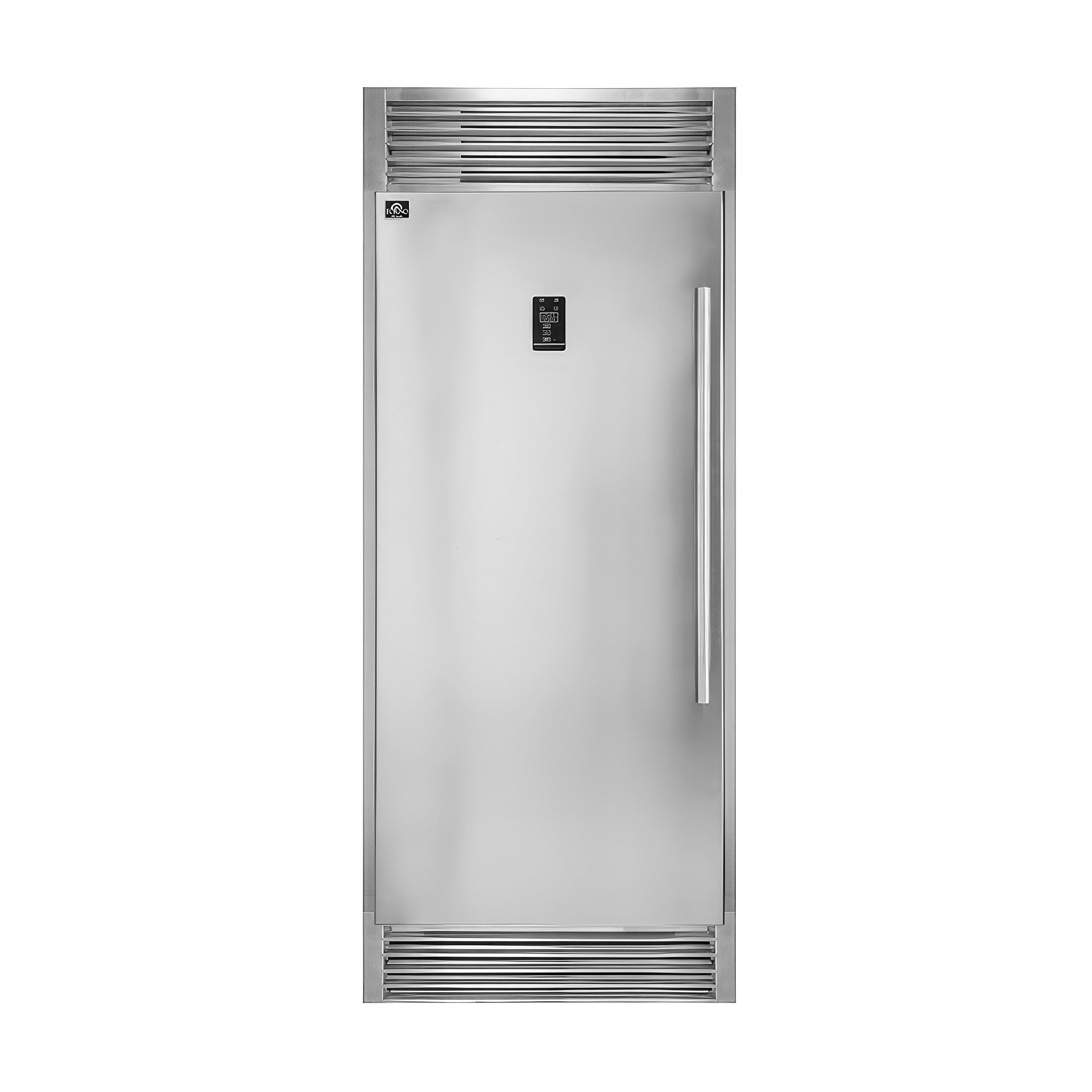 Rizzuto 28-Inch Upright Convertible Freezer, 32-Inch Wide, Left Swing, Decorative Grill, ENERGY STAR Certified FFFFD193332LS