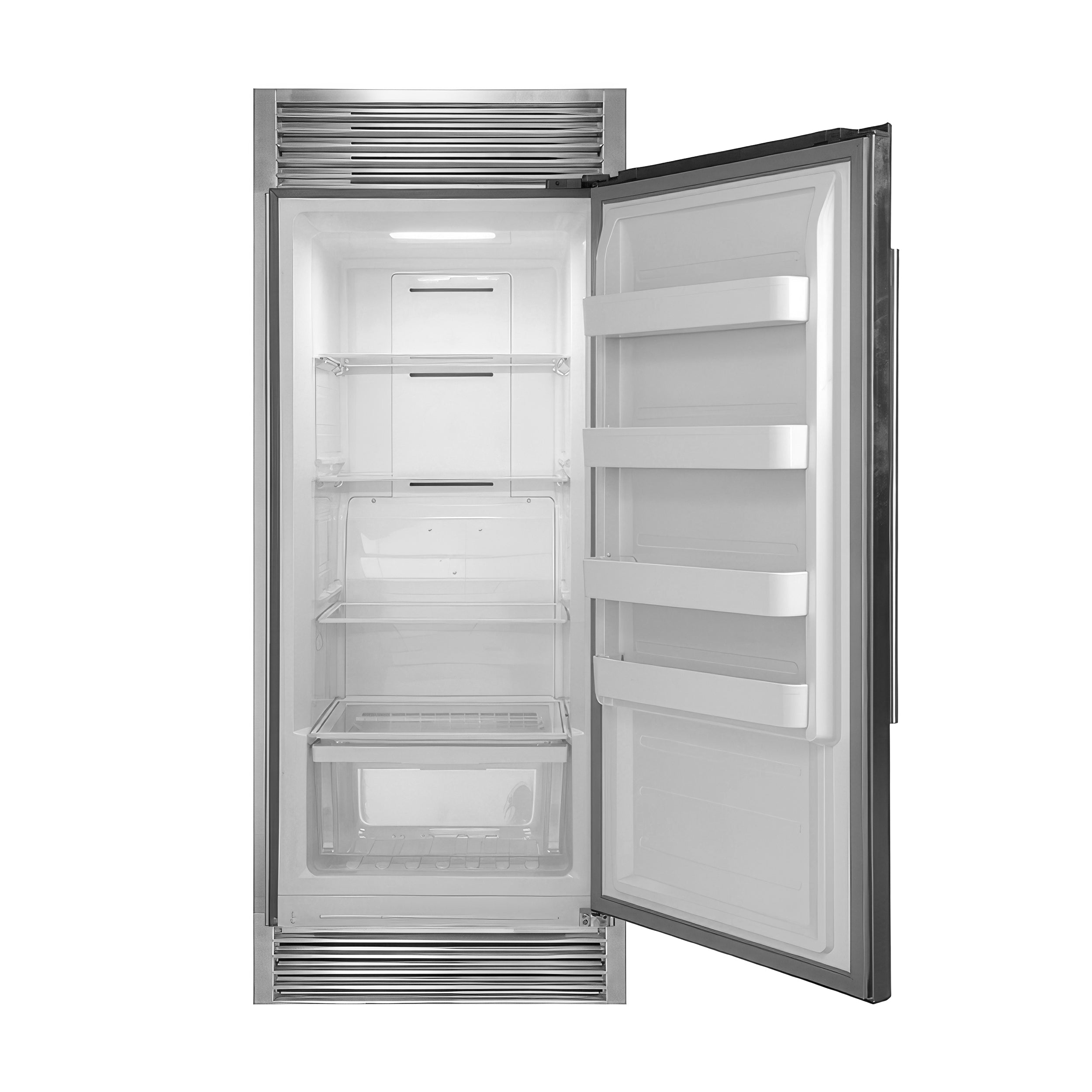 Rizzuto 28-Inch Upright Convertible Refrigerator, 32-Inch Wide, Right Swing, Decorative Grill, ENERGY STAR Certified FFFFD193332RS