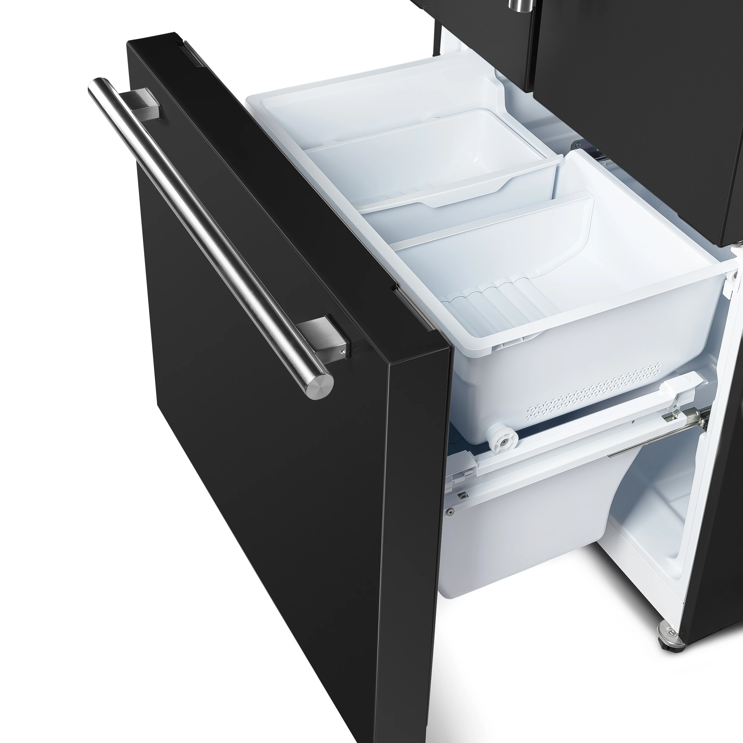 Gallipoli Espresso 30-Inch French Door Refrigerator, Bottom Freezer, 17.5 Cu. Ft., No Frost, Ice Maker FFFFD197431BLK