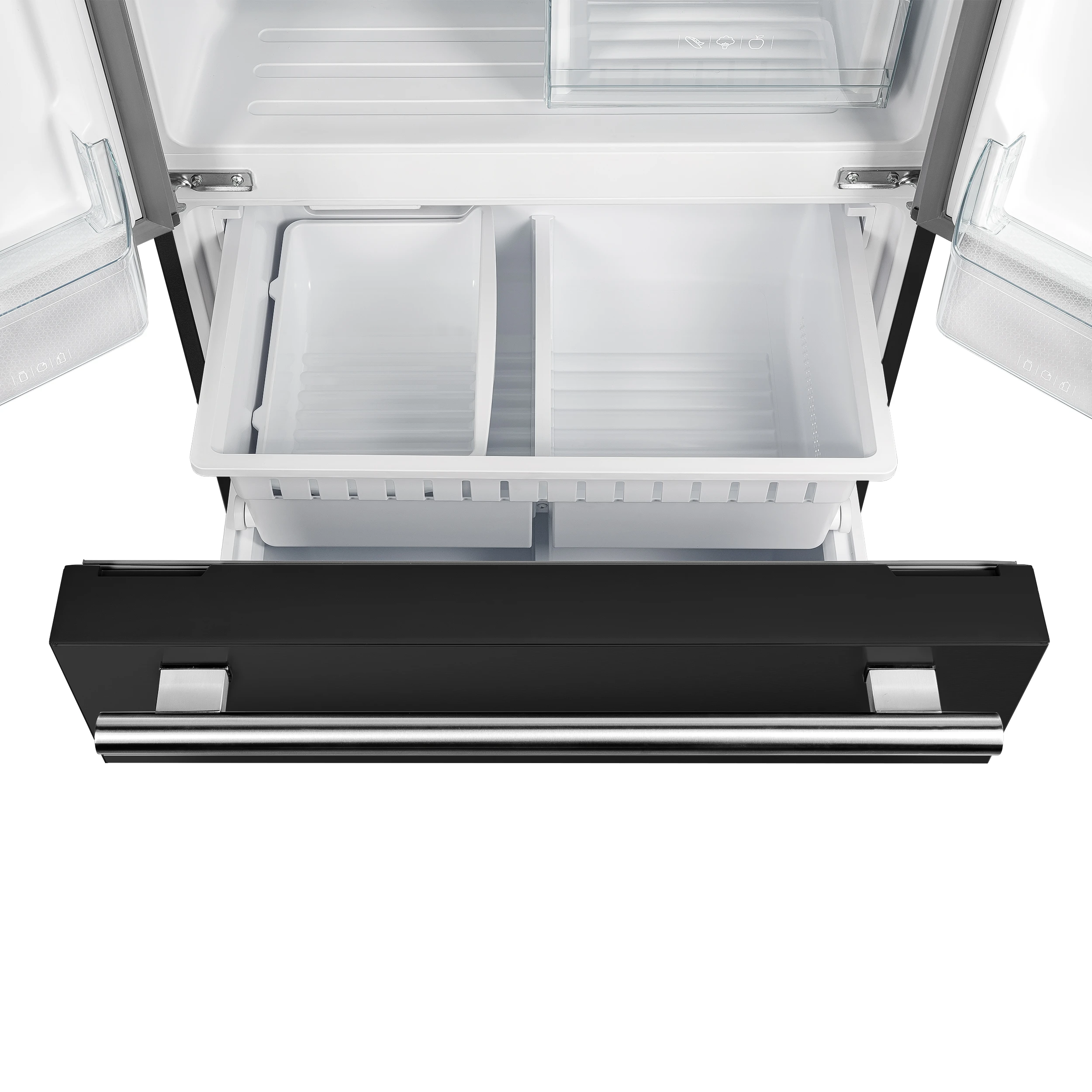 Gallipoli Espresso 30-Inch French Door Refrigerator, Bottom Freezer, 17.5 Cu. Ft., No Frost, Ice Maker FFFFD197431BLK