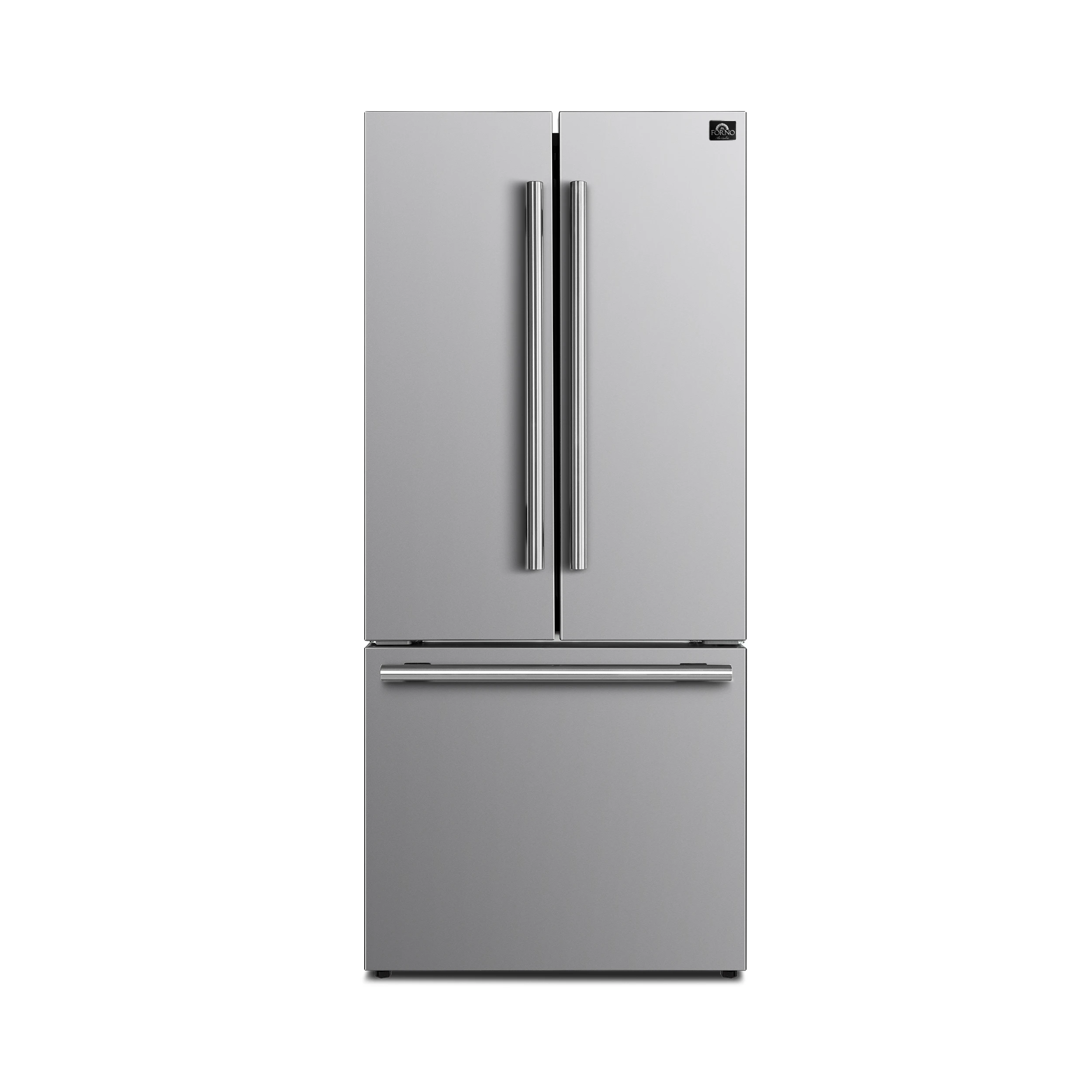 Gallipoli 30-Inch French Door Refrigerator with Bottom Freezer, 17.5 cu.ft Capacity, , No Frost Technology, Built-In Ice Maker, Energy Efficient FFFFD197431SB