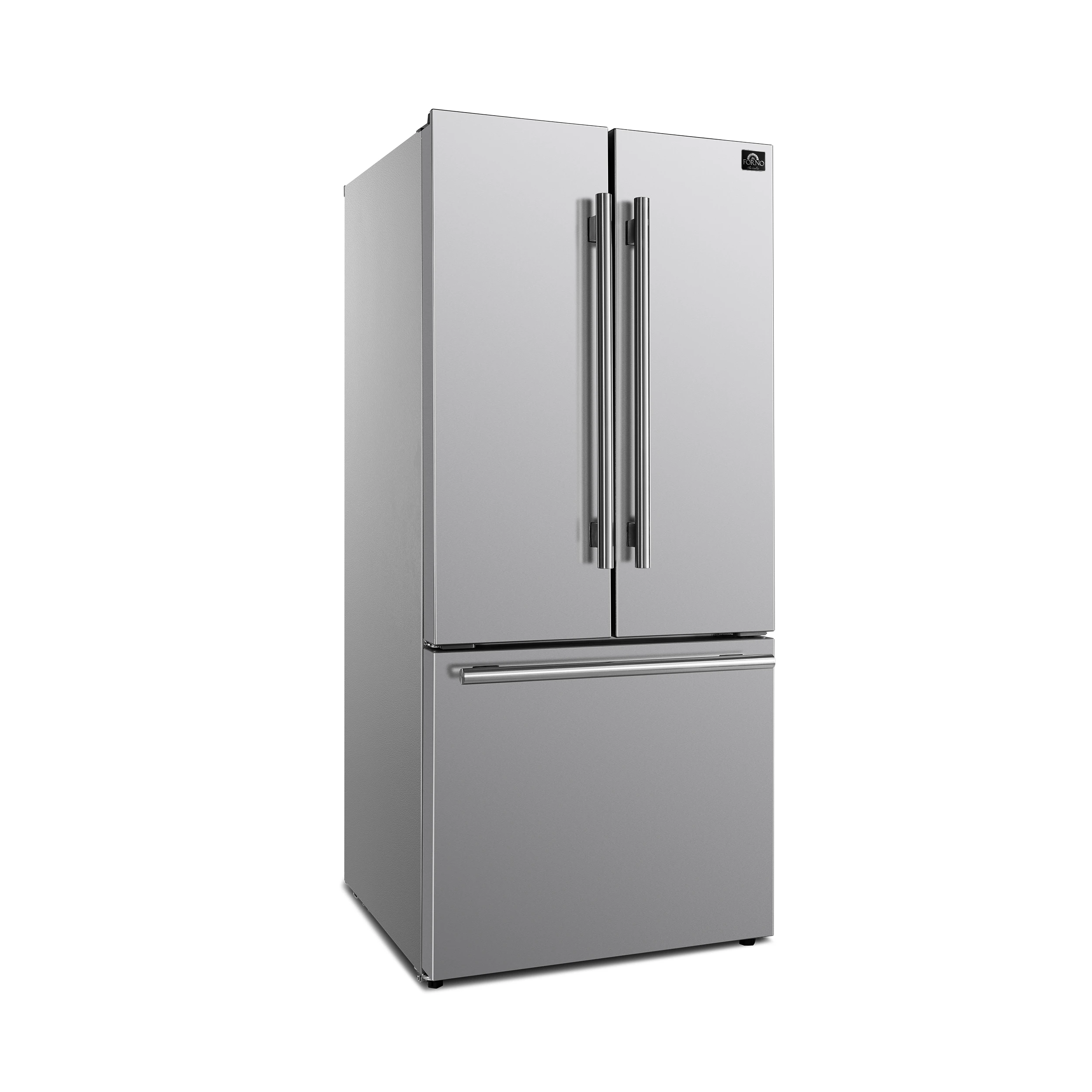 Gallipoli 30-Inch French Door Refrigerator with Bottom Freezer, 17.5 cu.ft Capacity, , No Frost Technology, Built-In Ice Maker, Energy Efficient FFFFD197431SB