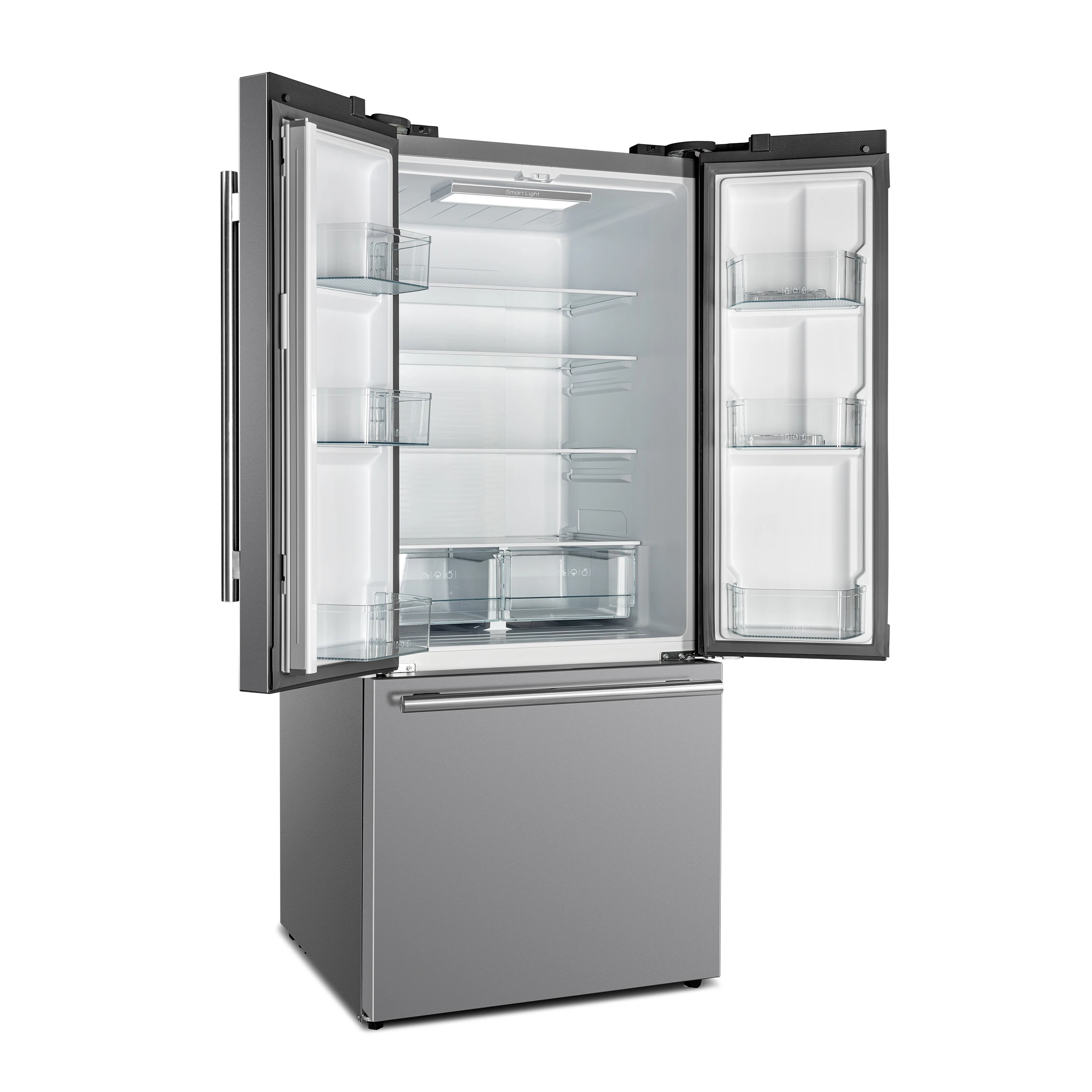 Gallipoli 30-Inch French Door Refrigerator with Bottom Freezer, 17.5 cu.ft Capacity, , No Frost Technology, Built-In Ice Maker, Energy Efficient FFFFD197431SB