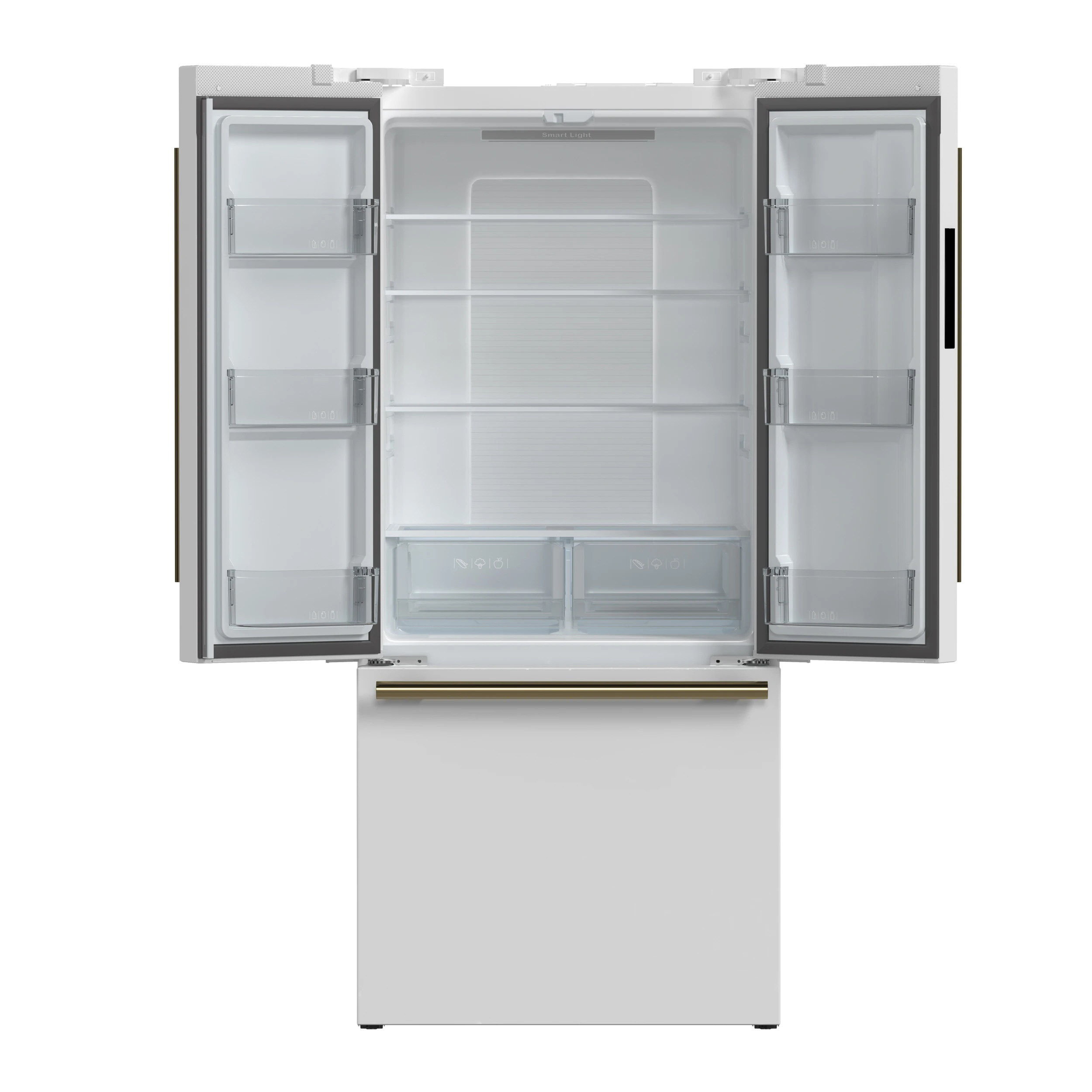 Gallipoli Espresso 30-Inch French Door Refrigerator, Bottom Freezer, 17.5 Cu. Ft., No Frost, Ice Maker FFFFD197431WHT