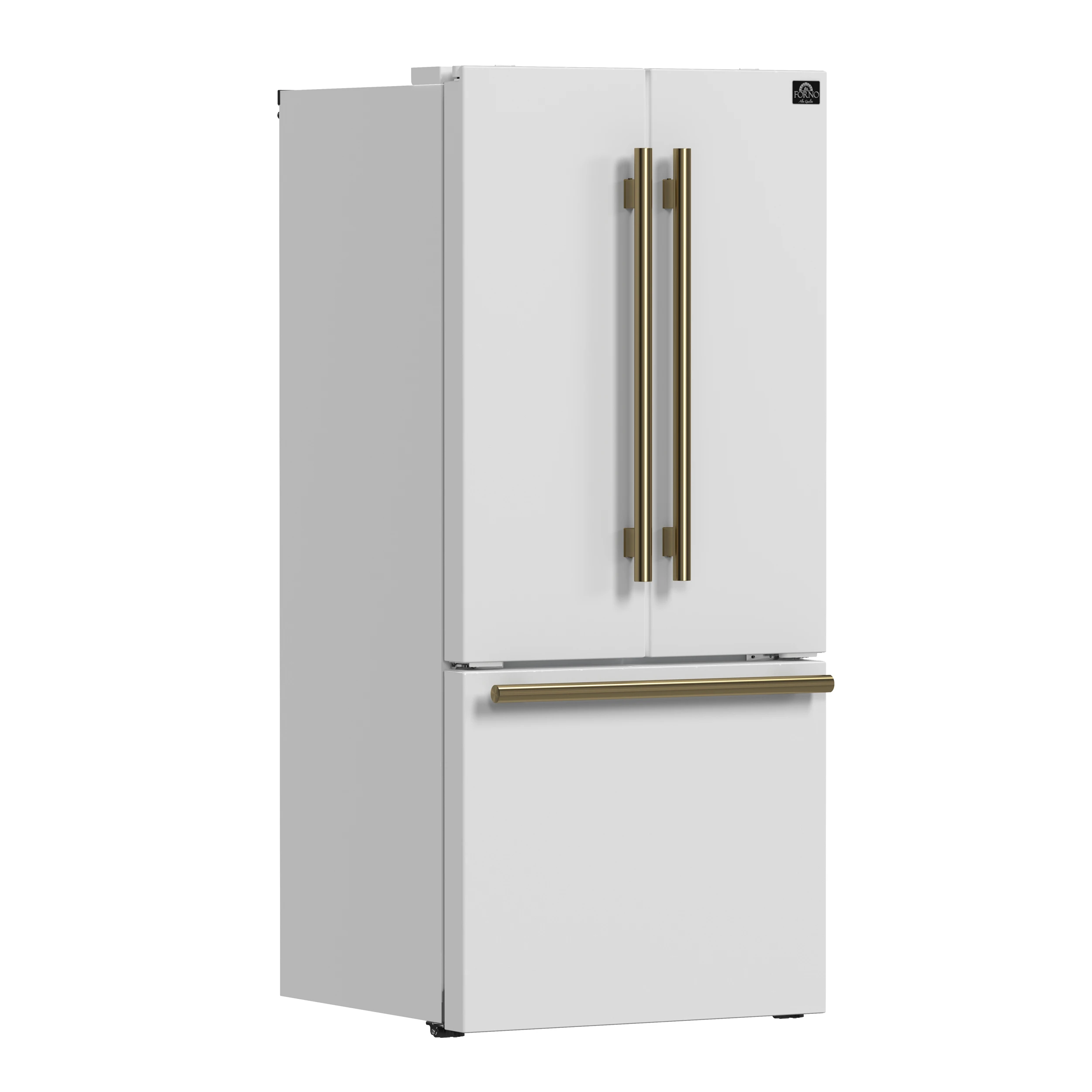Gallipoli Espresso 30-Inch French Door Refrigerator, Bottom Freezer, 17.5 Cu. Ft., No Frost, Ice Maker FFFFD197431WHT