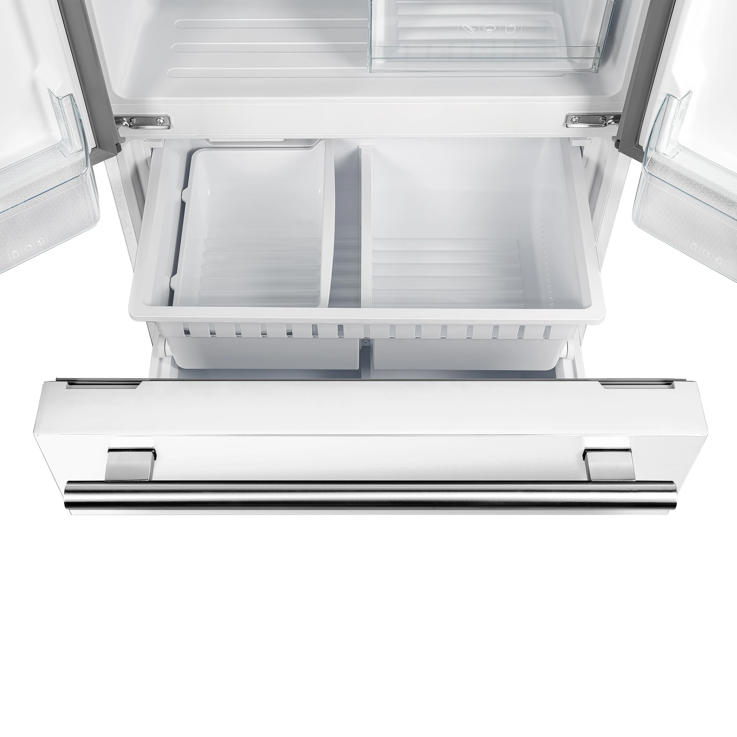 Gallipoli Espresso 30-Inch French Door Refrigerator, Bottom Freezer, 17.5 Cu. Ft., No Frost, Ice Maker FFFFD197431WHT