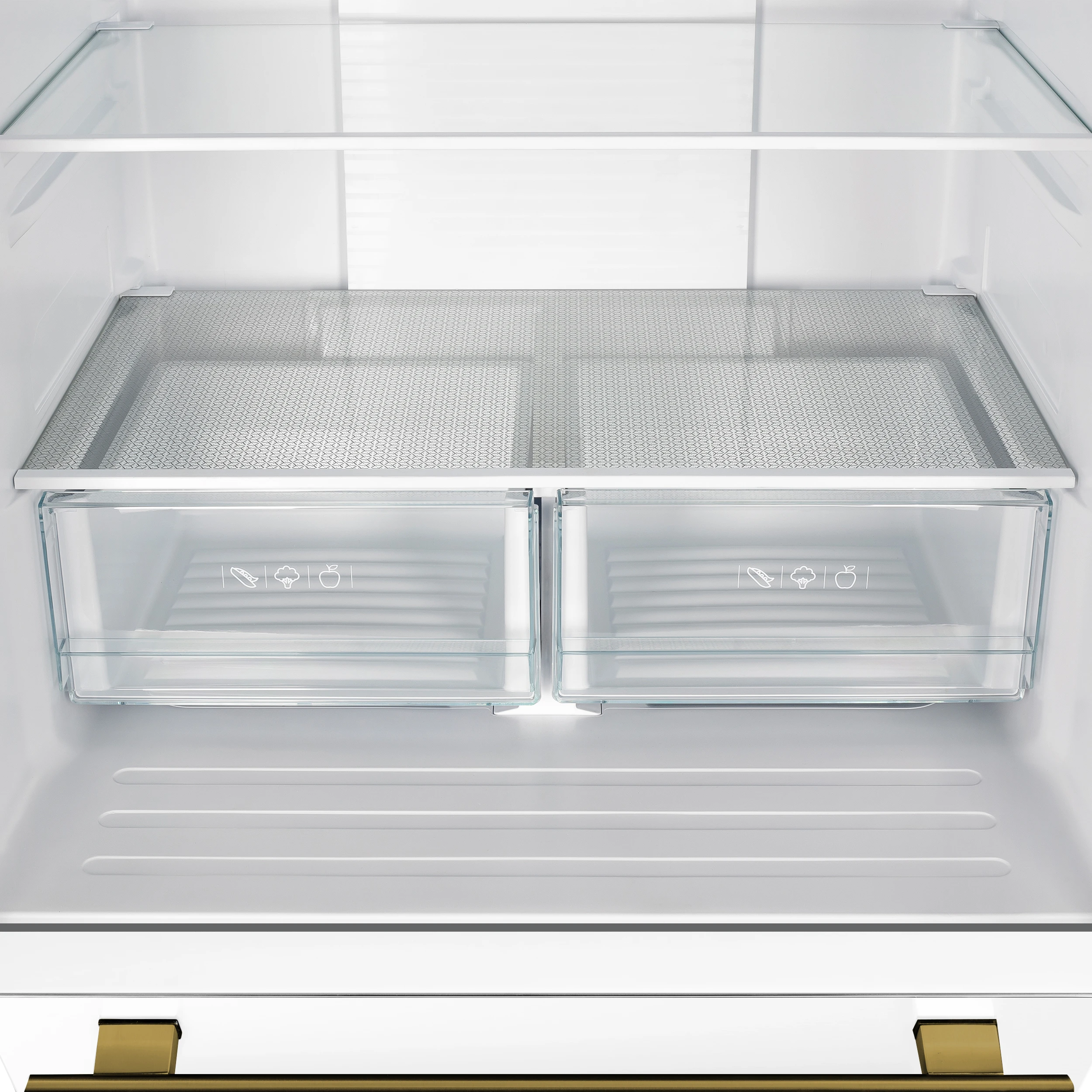 Gallipoli Espresso 30-Inch French Door Refrigerator, Bottom Freezer, 17.5 Cu. Ft., No Frost, Ice Maker FFFFD197431WHT